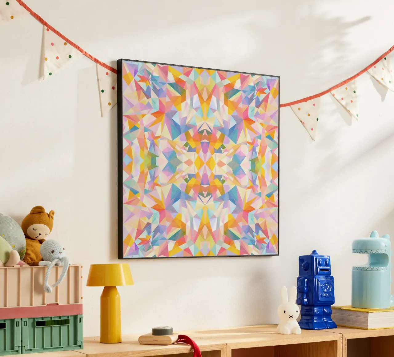 Beautiful Way - Abstract Geometric Pattern alluminio dibond da Abstract 888