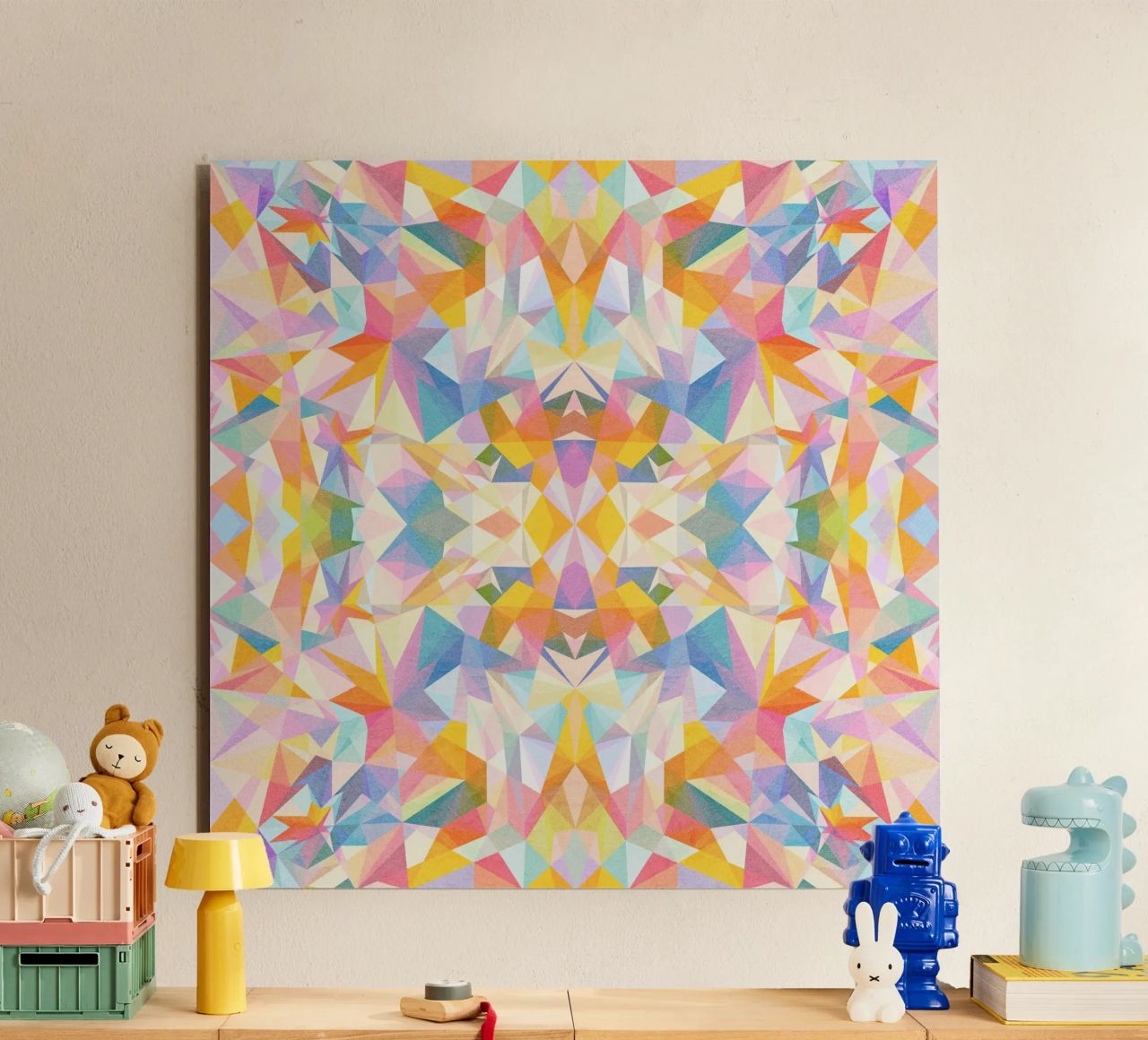 Beautiful Way - Abstract Geometric Pattern alluminio dibond da lovely lines