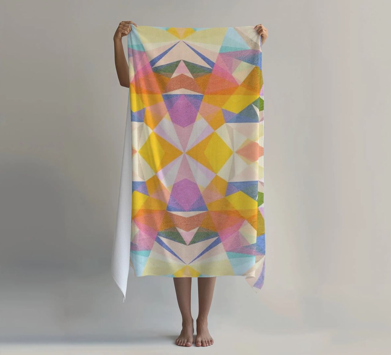 Beautiful Way - Abstract Geometric Pattern telo mare da lovely lines