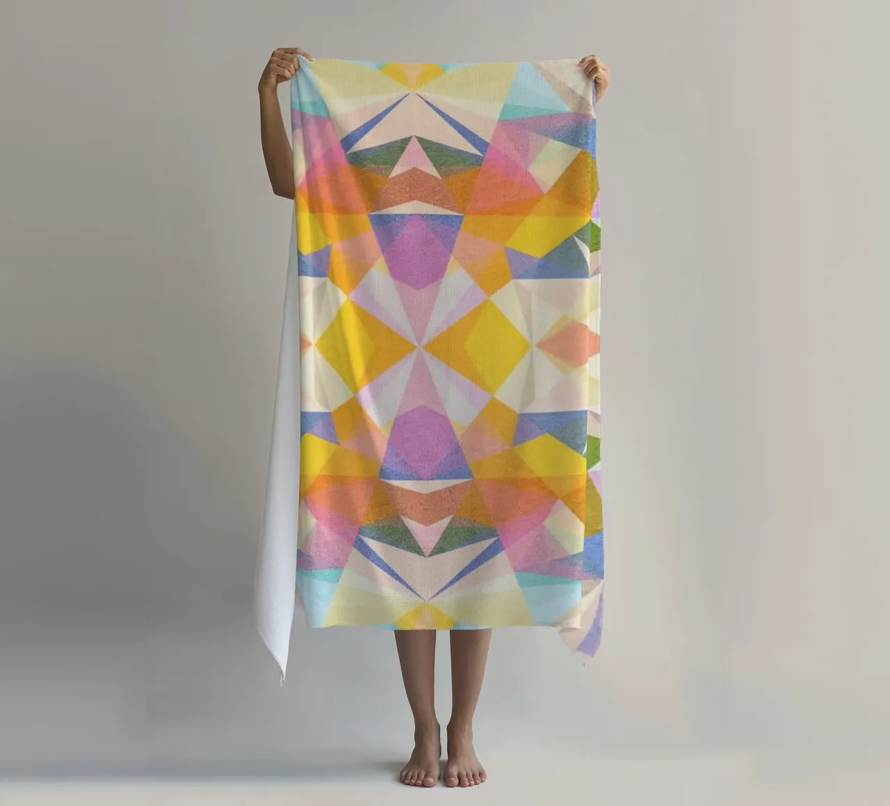 Beautiful Way - Abstract Geometric Pattern telo mare da Abstract 888