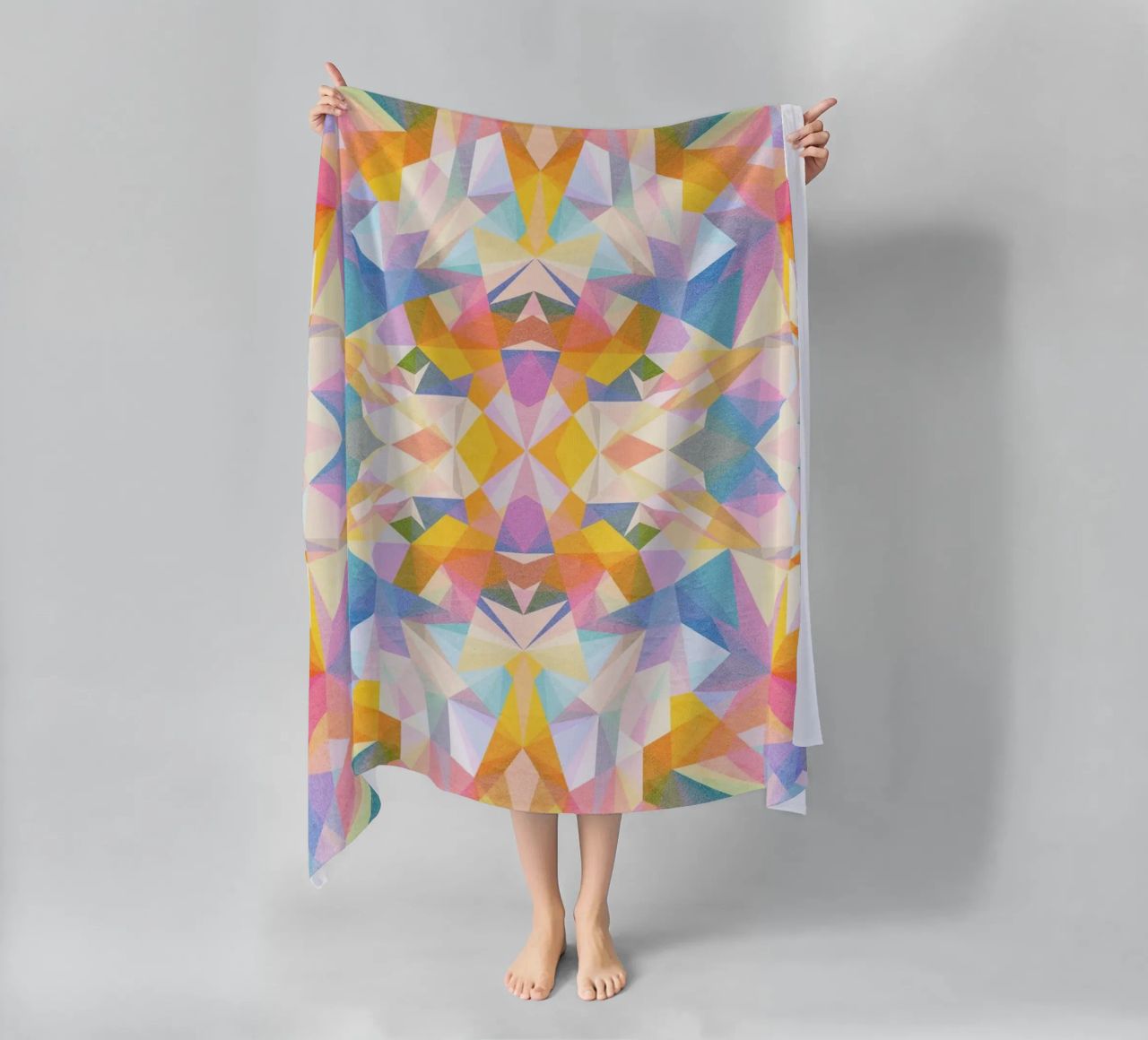 Beautiful Way - Abstract Geometric Pattern telo mare da lovely lines