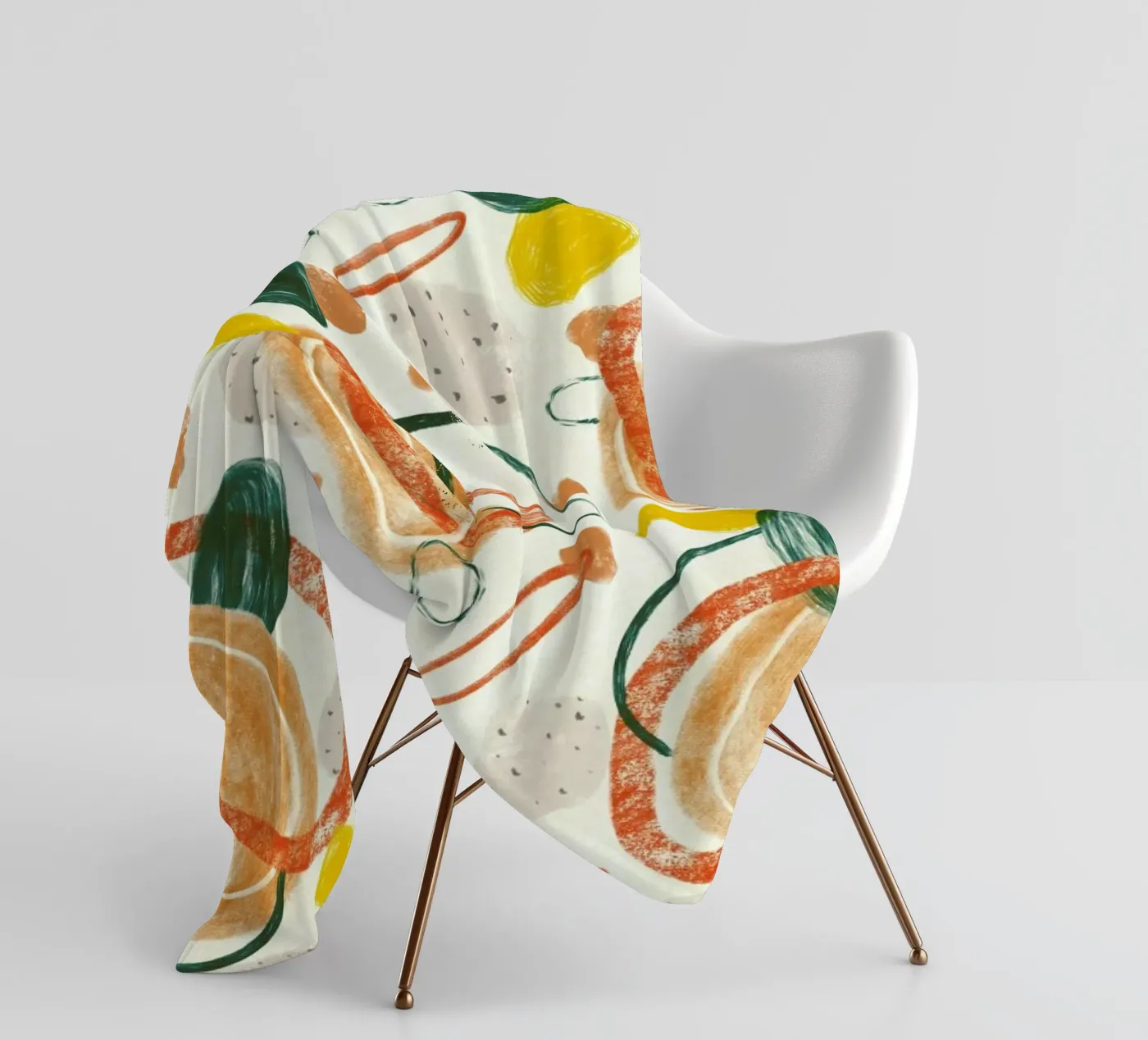 Spaghetti fleece blanket by Laura O'Connor