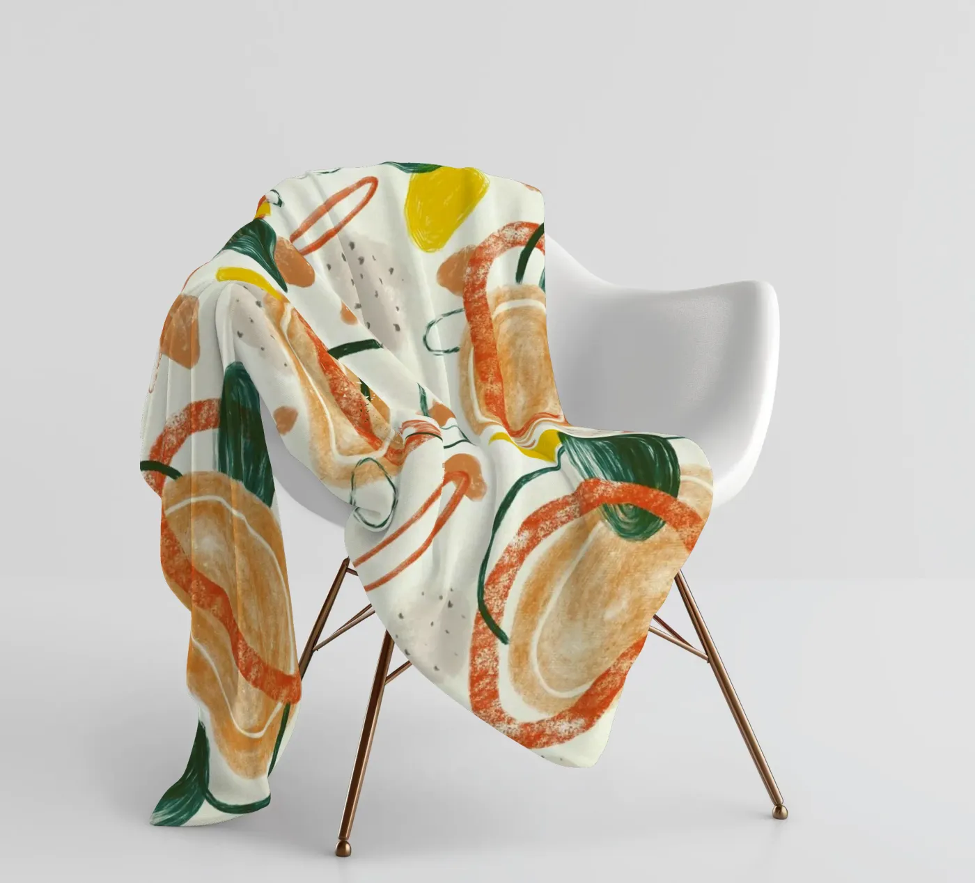 Spaghetti fleece blanket by Laura O'Connor