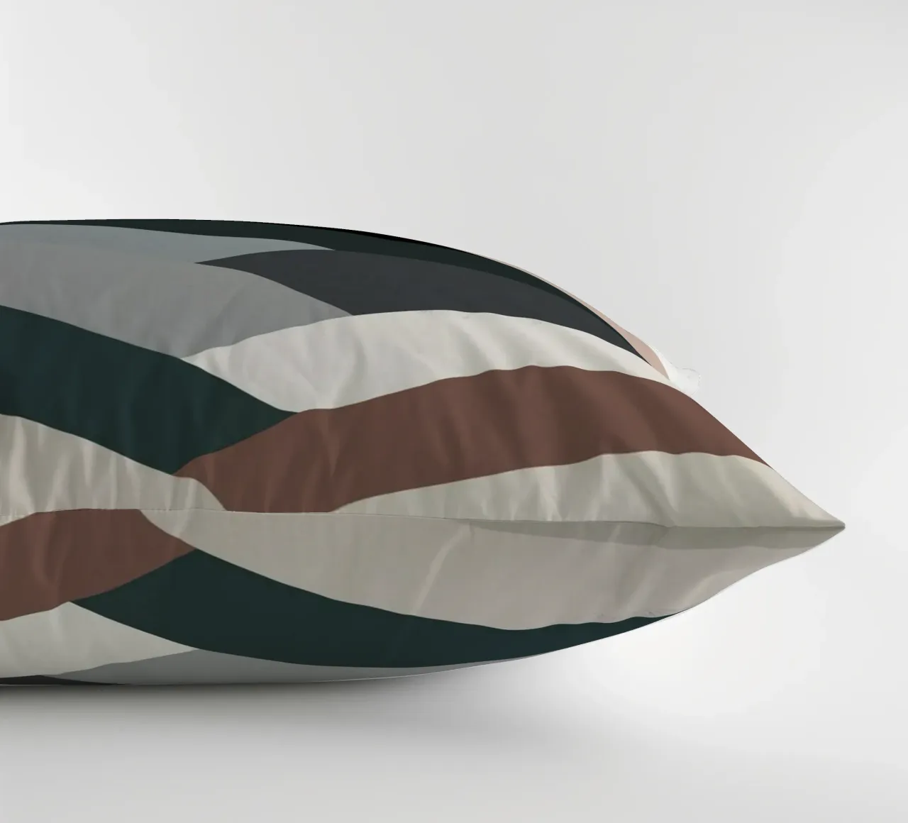Nordic landscape mountain range 04 decorative cushion by Little Dean