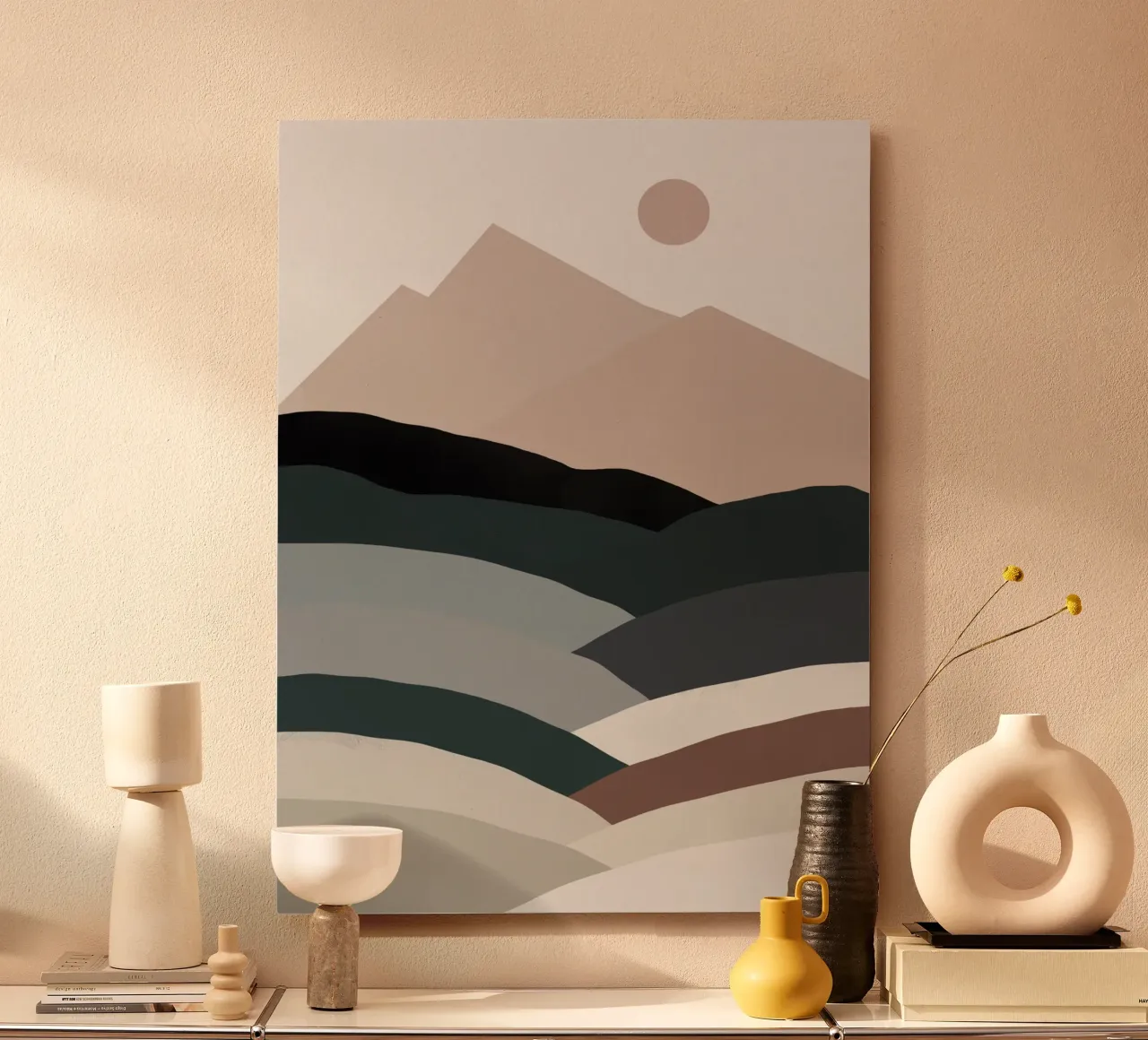 Nordic landscape mountain range 04 alu-dibond by Little Dean
