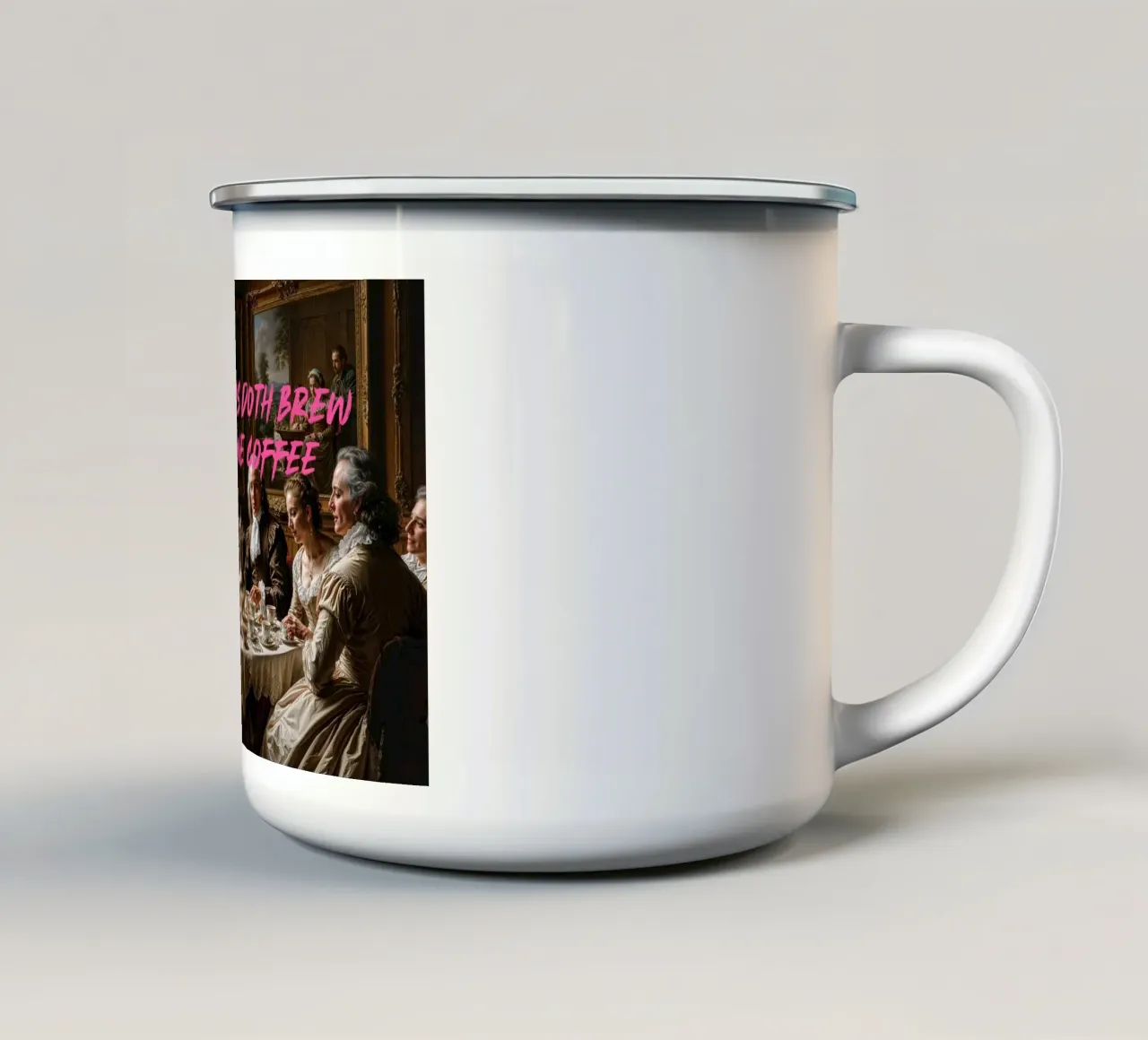 Great Ideas Doth Brew Over Fine Coffee | Limited Edition tazza in smalto da Renaissance Rebel