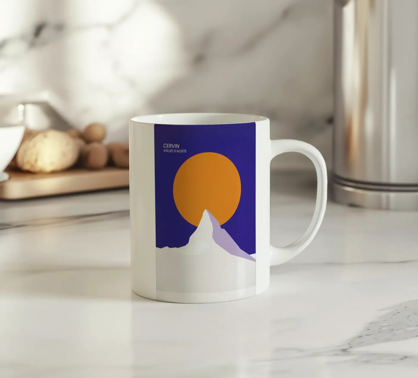Cervin ceramic mug by The Cartography Collection