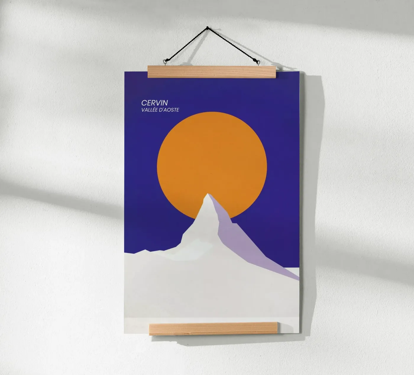 Cervin Poster von The Cartography Collection