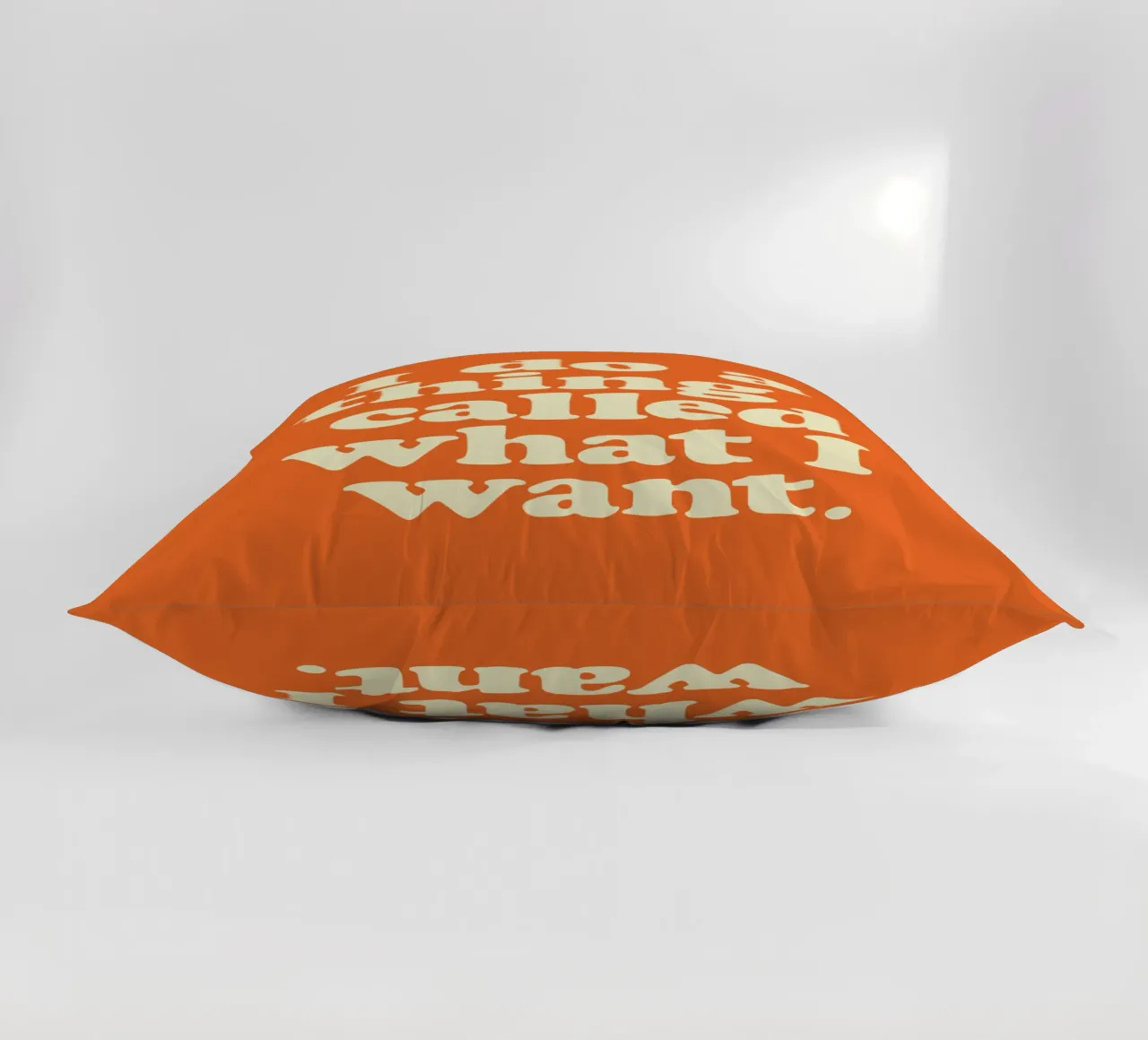 I Do A Thing Called What I Want Bold Retro Typography Print decorative cushion by THE MOTIVATED TYPE