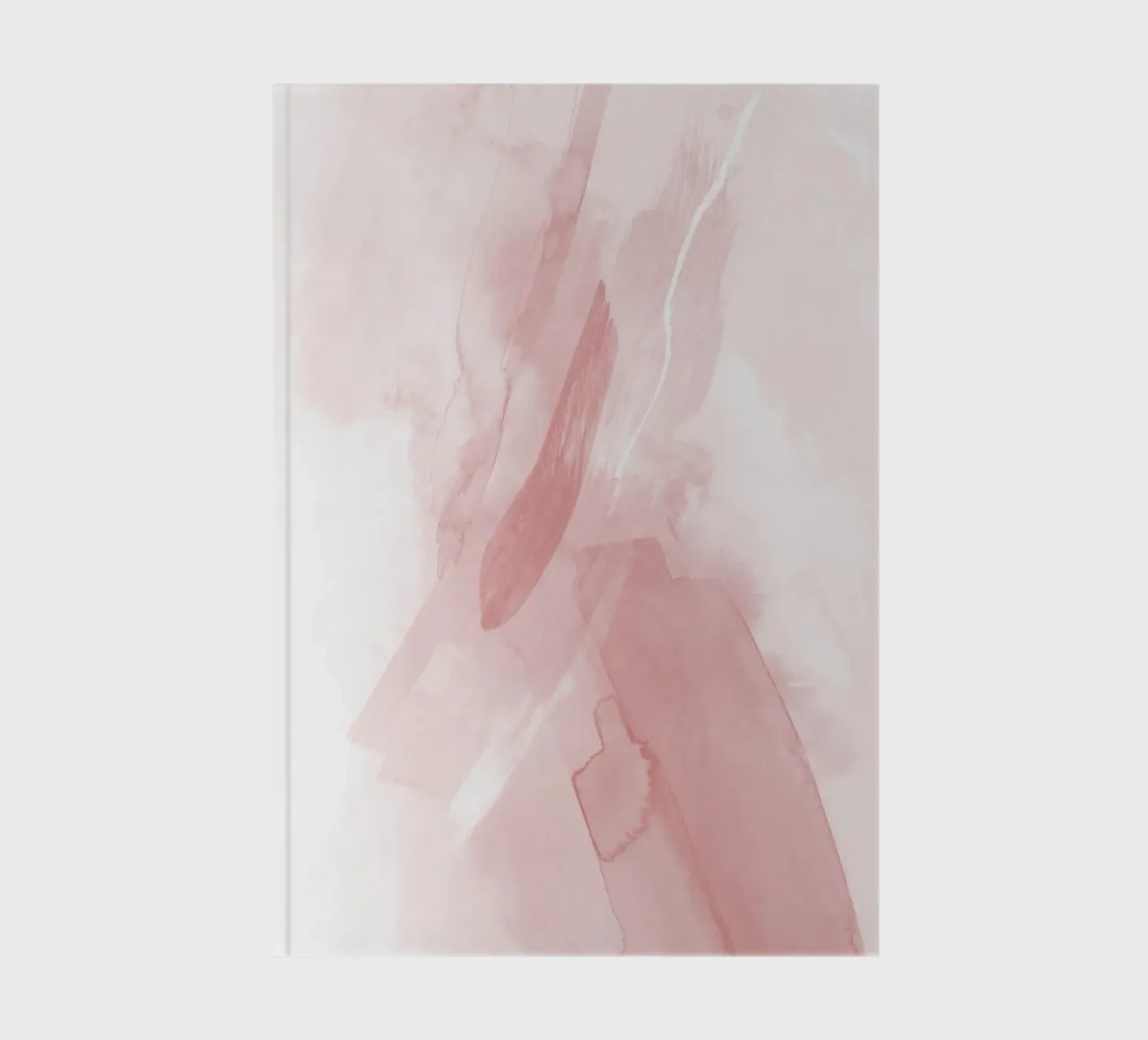 Brush strokes pink tones 3 notebook by NouveauPrints