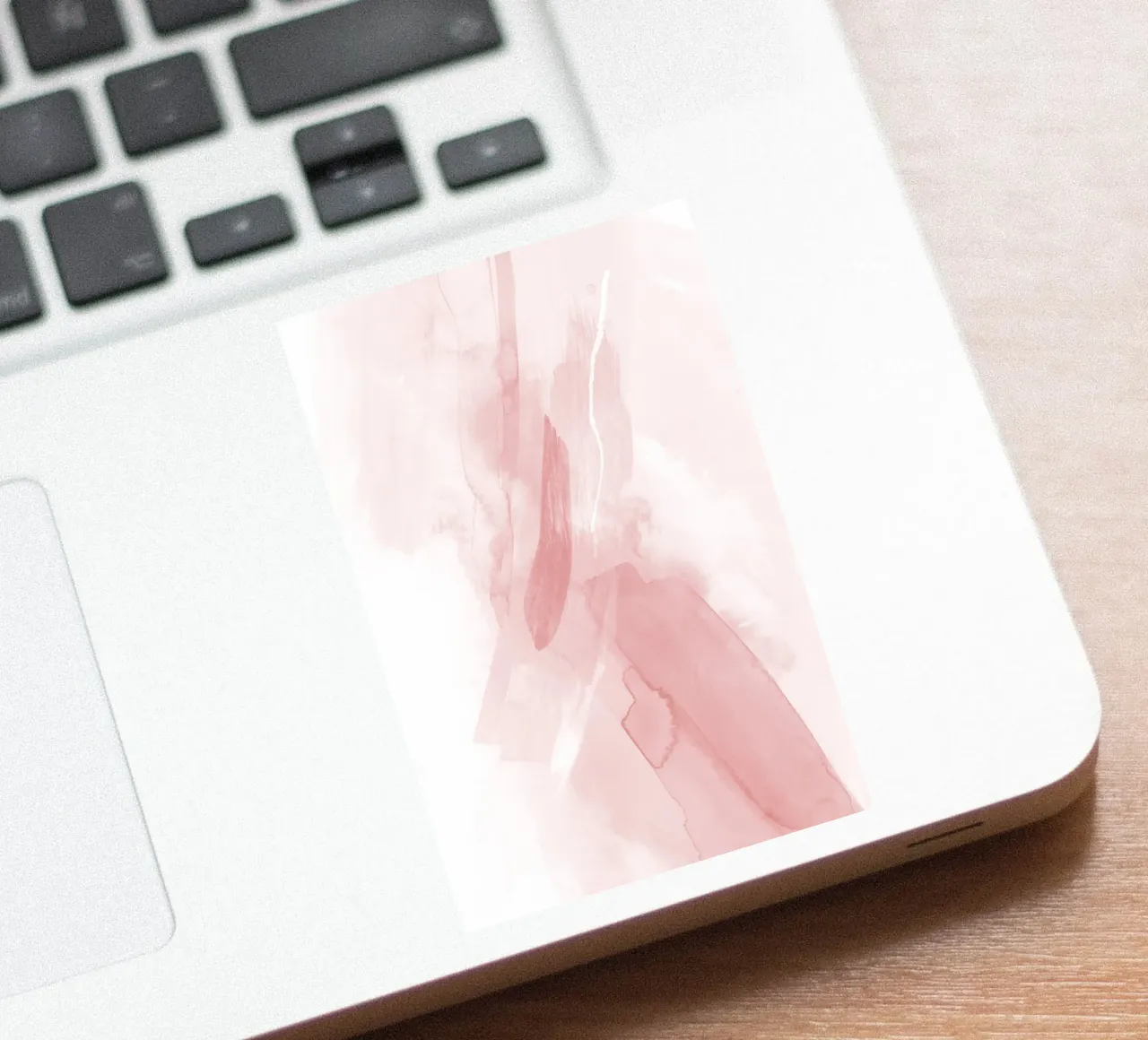 Penseelstreken roze tinten 3 sticker van NouveauPrints