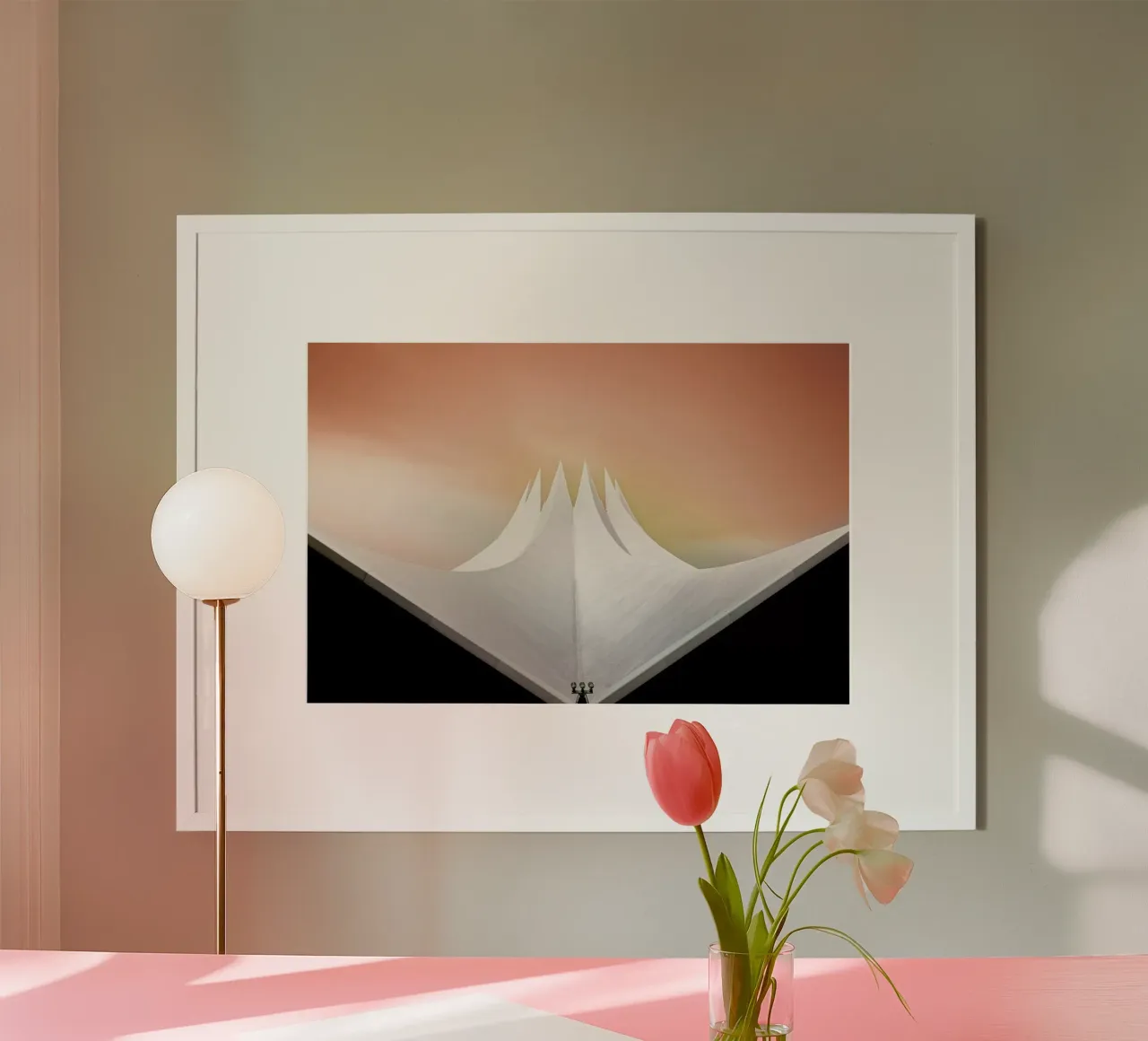 Ice Cream - Kay PK poster con telaio in plastica da Pictufy