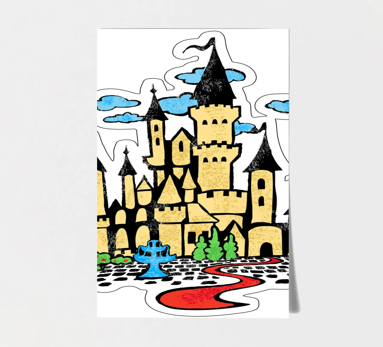 Fairytale castle sticker sheet by DYDesign