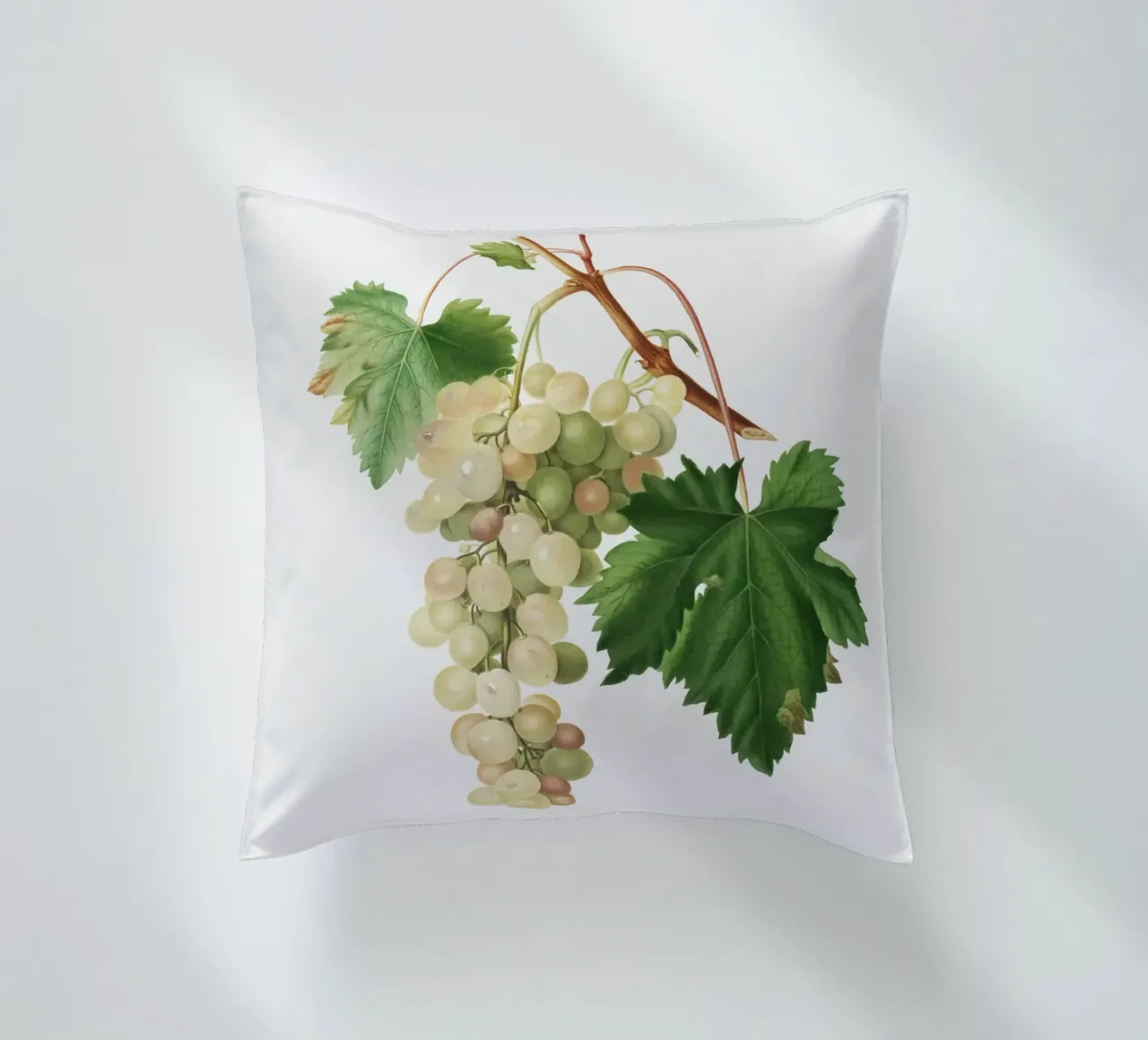 Muscat Grape Botanical Vintage Illustration cuscino da Pretty Flowers Vintage Botanicals