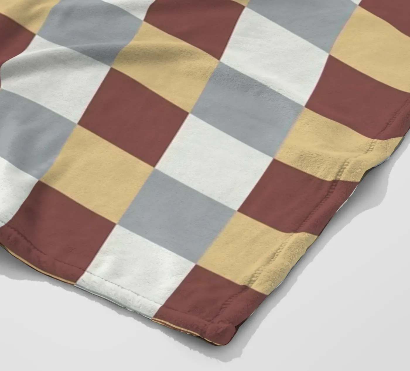 Checker tile pattern Fleecedecke von Little Dean