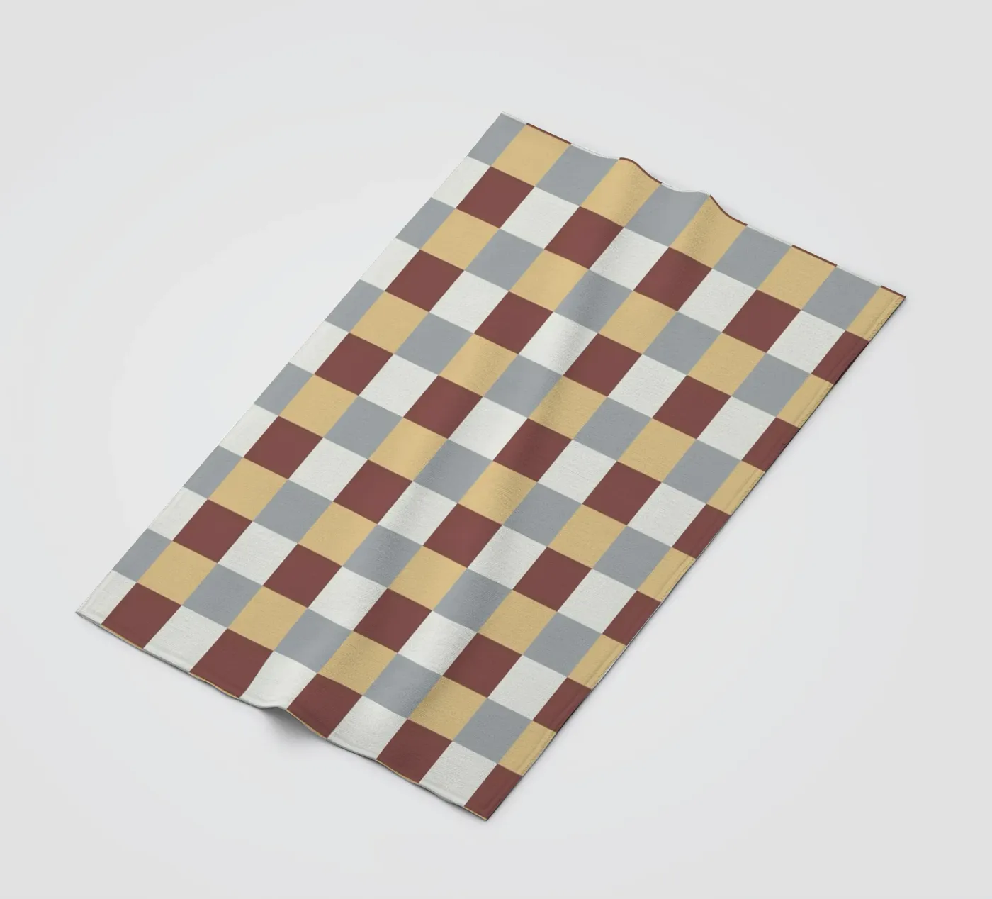 Checker tile pattern Fleecedecke von Little Dean