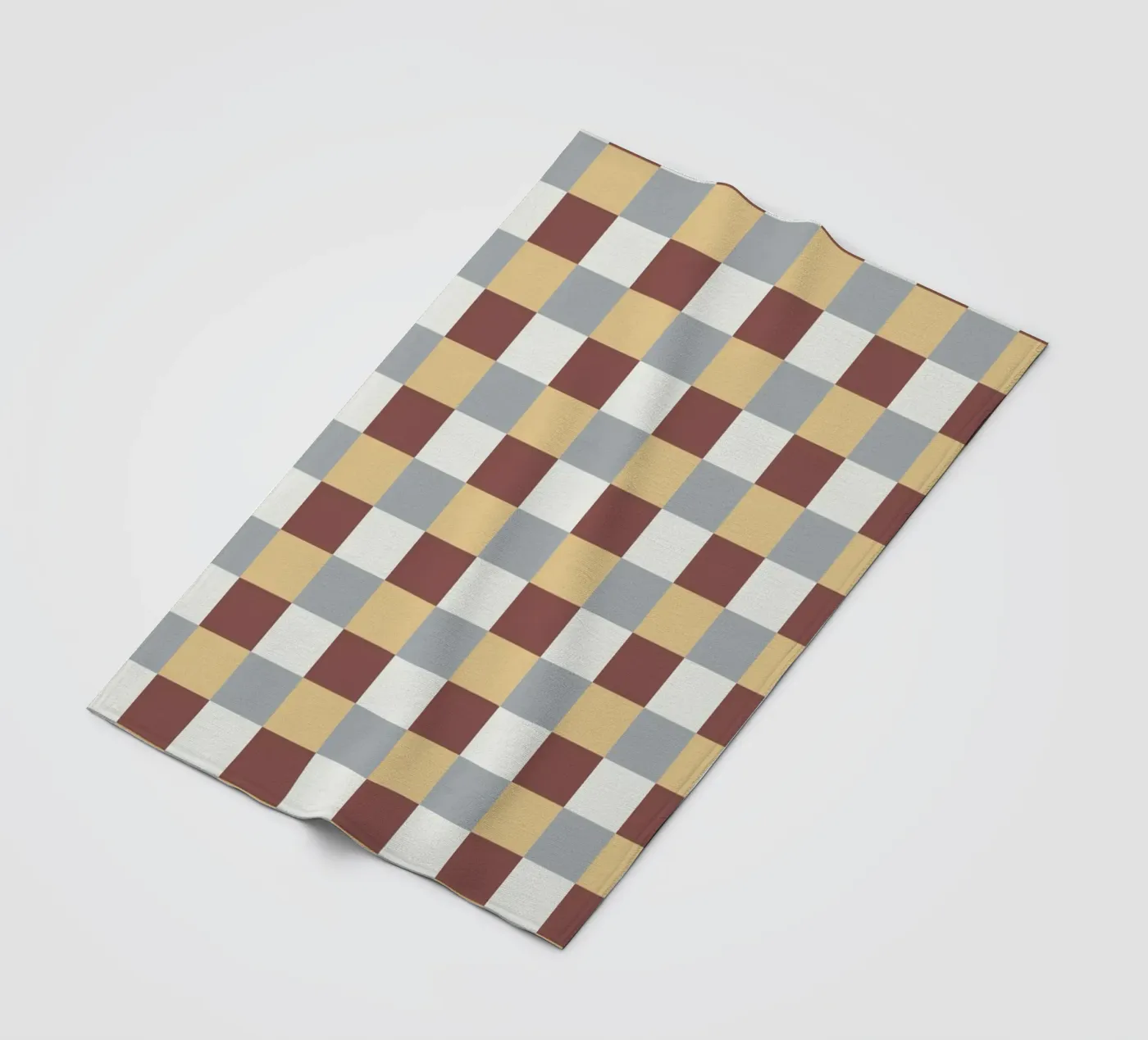 Checker tile pattern fleecedeken van Little Dean