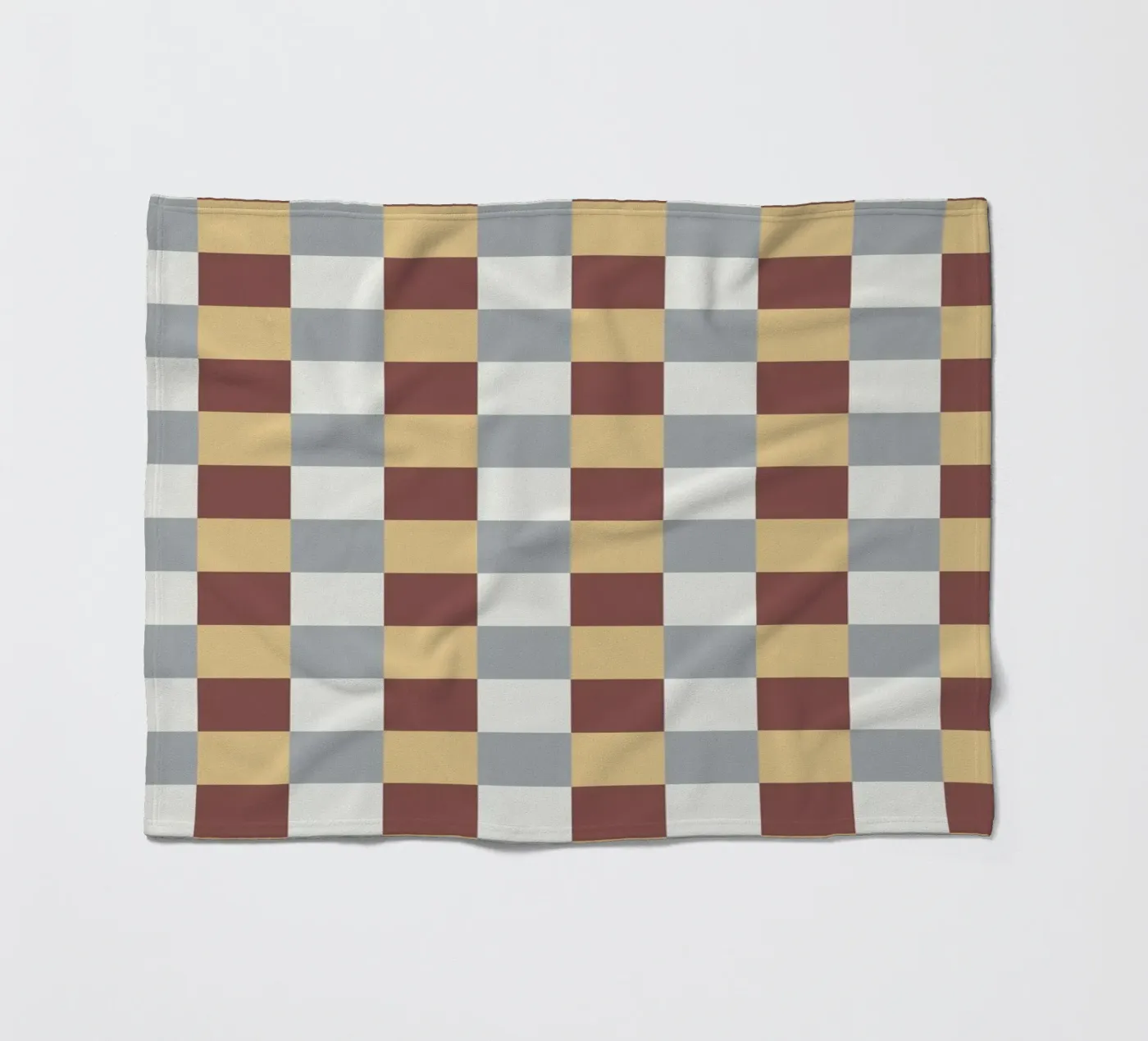 Checker tile pattern fleecedeken van Little Dean