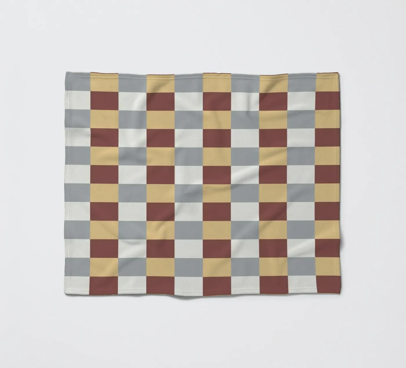 Checker tile pattern Fleecedecke von Little Dean