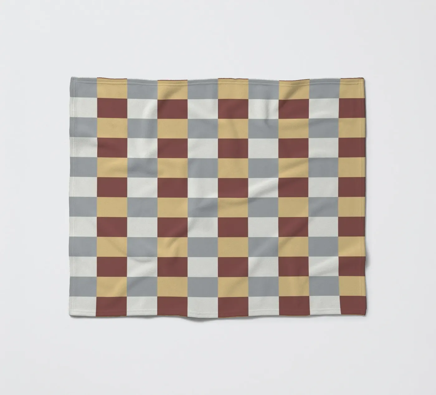 Checker tile pattern fleecedeken van Little Dean