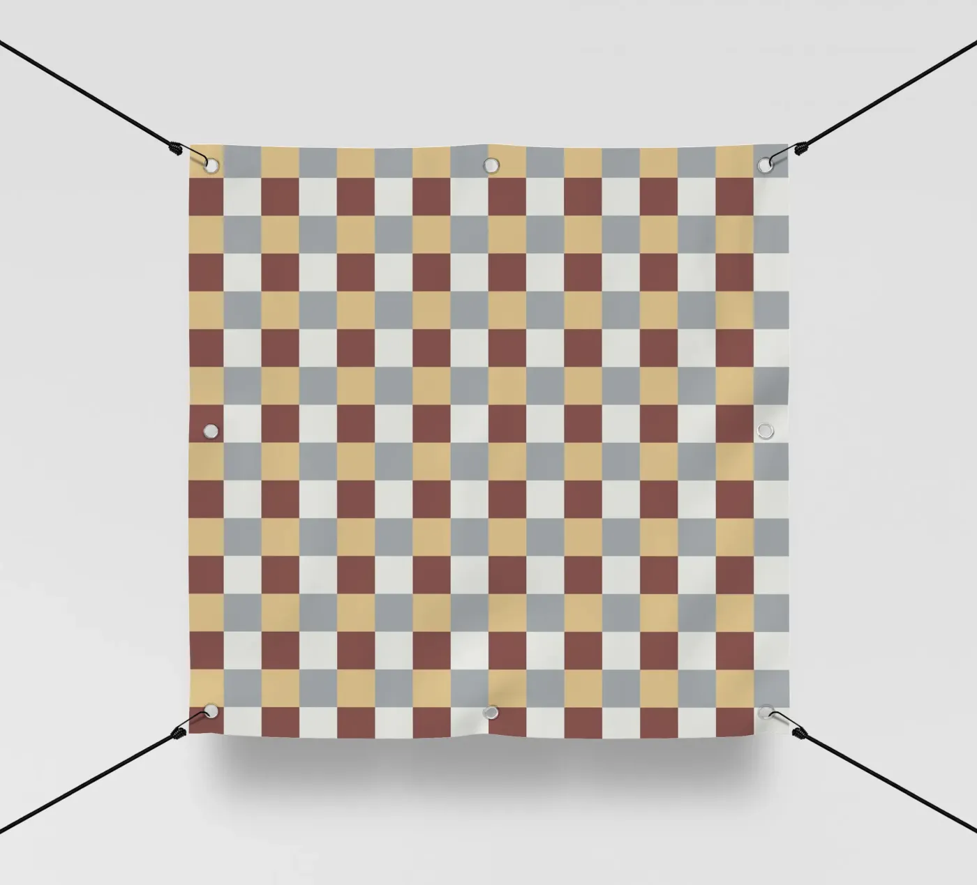 Checker tile pattern PVC Plane von Little Dean