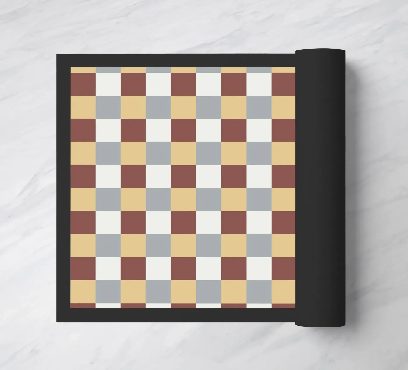 Karofliesenmuster Fußmatte von Little Dean