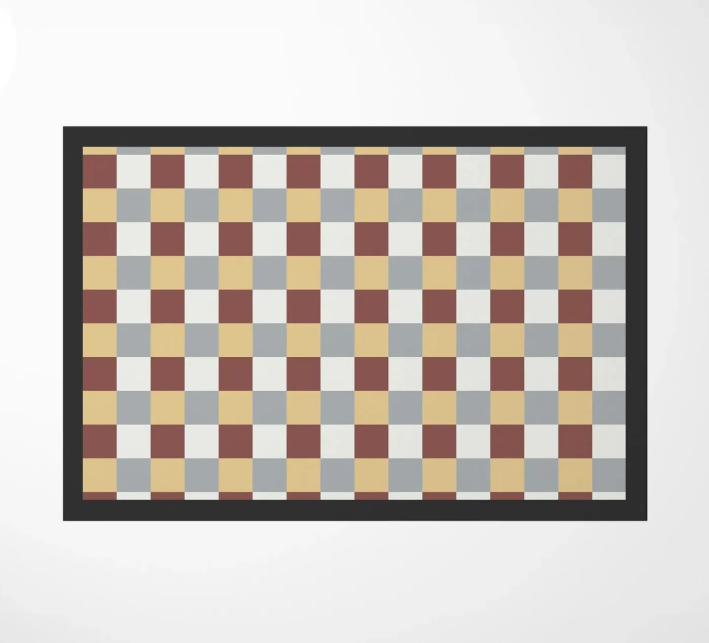 Karofliesenmuster Fußmatte von Little Dean