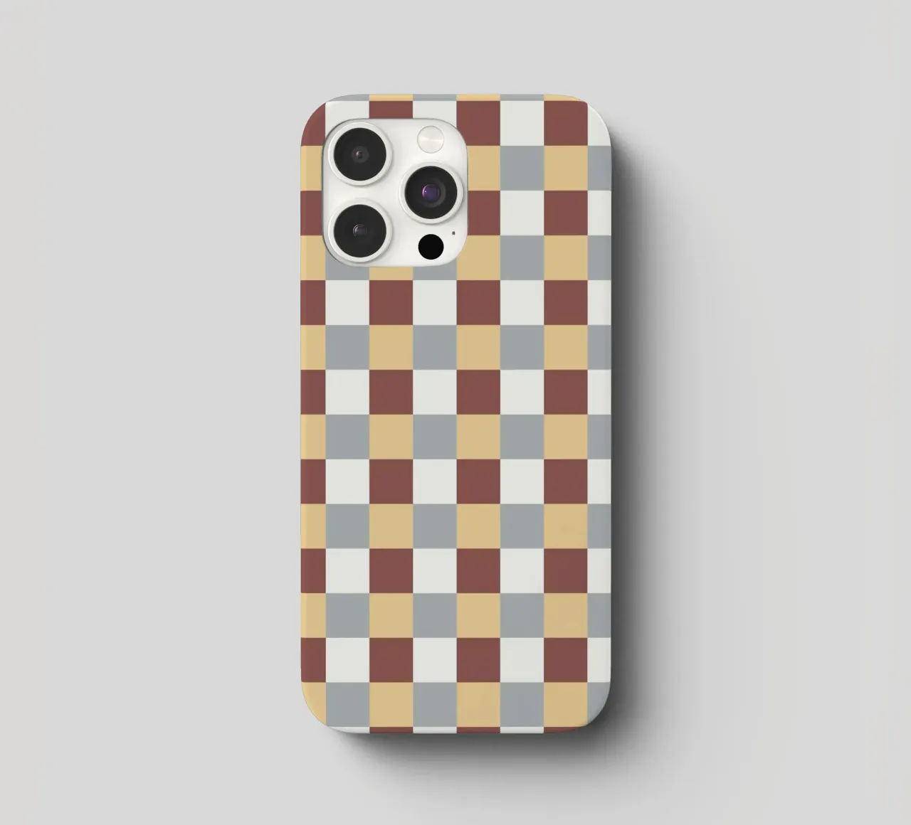 Checker tile pattern iphone case by Little Dean