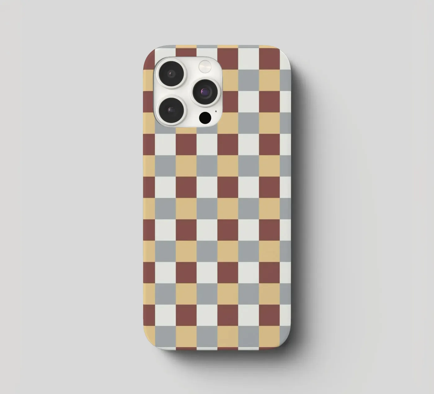 Checker tile pattern iphone case by Little Dean