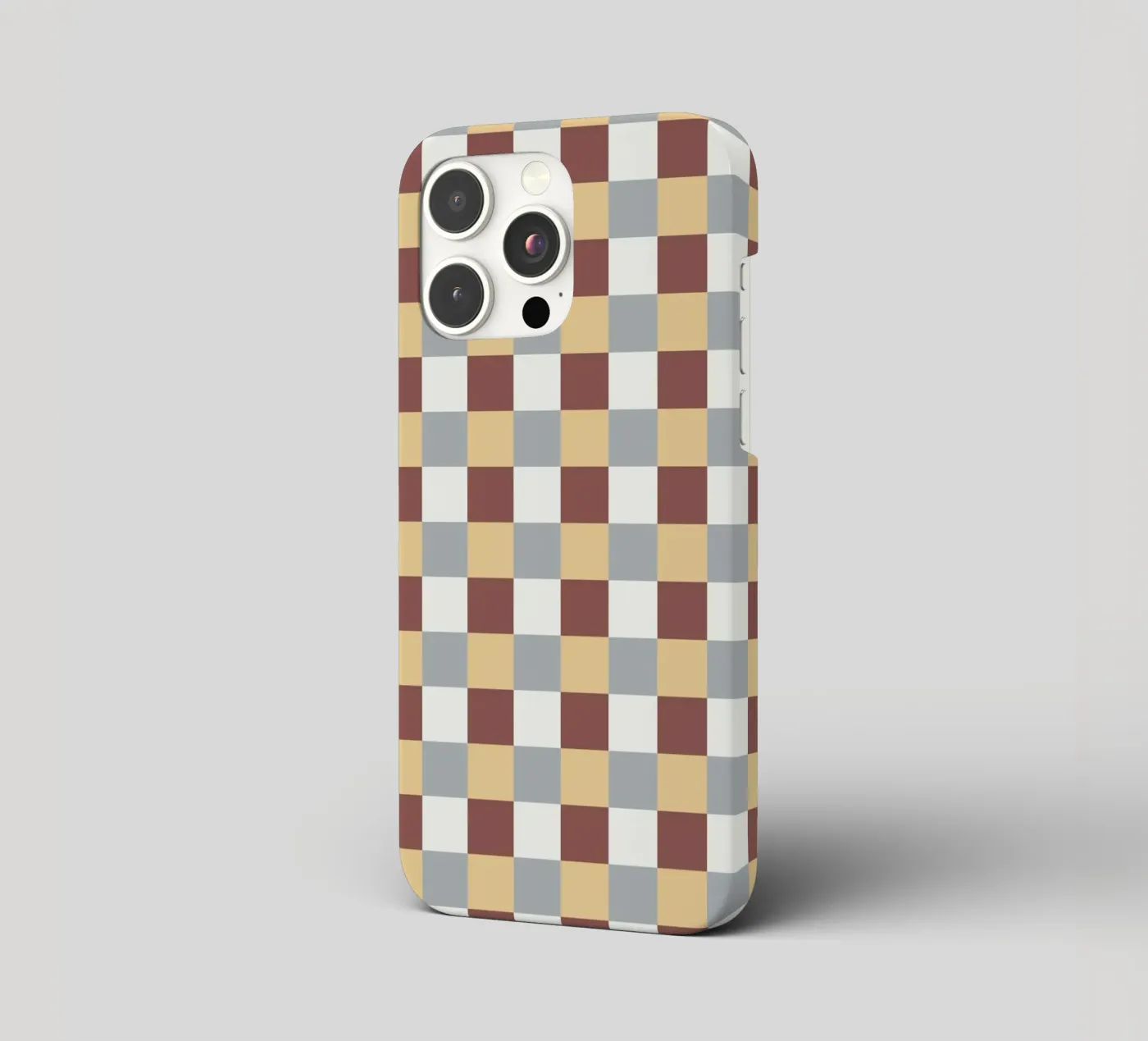 Checker tile pattern iphone case by Little Dean