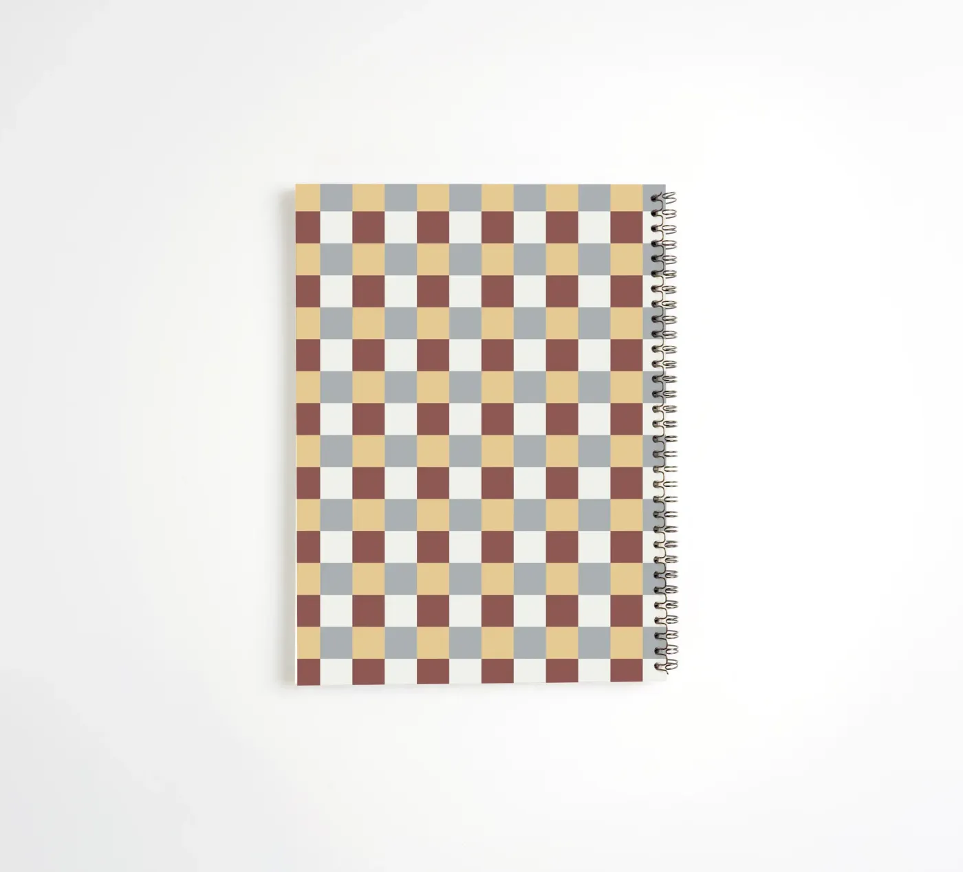 Dambordpatroon notitieboek met spiraal van Little Dean