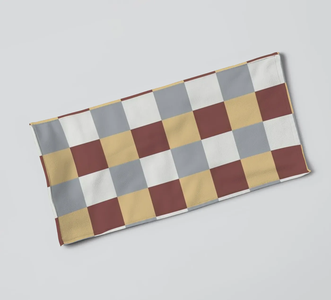 Checker tile pattern towel by Little Dean