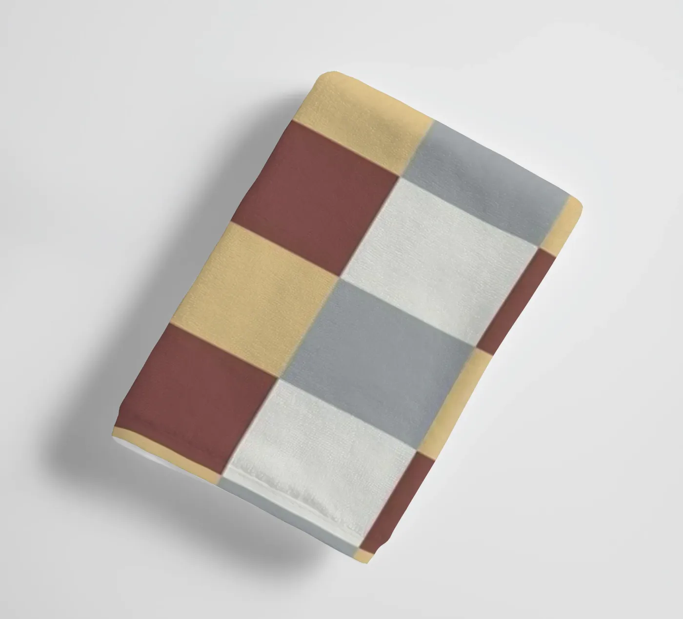 Checker tile pattern towel by Little Dean