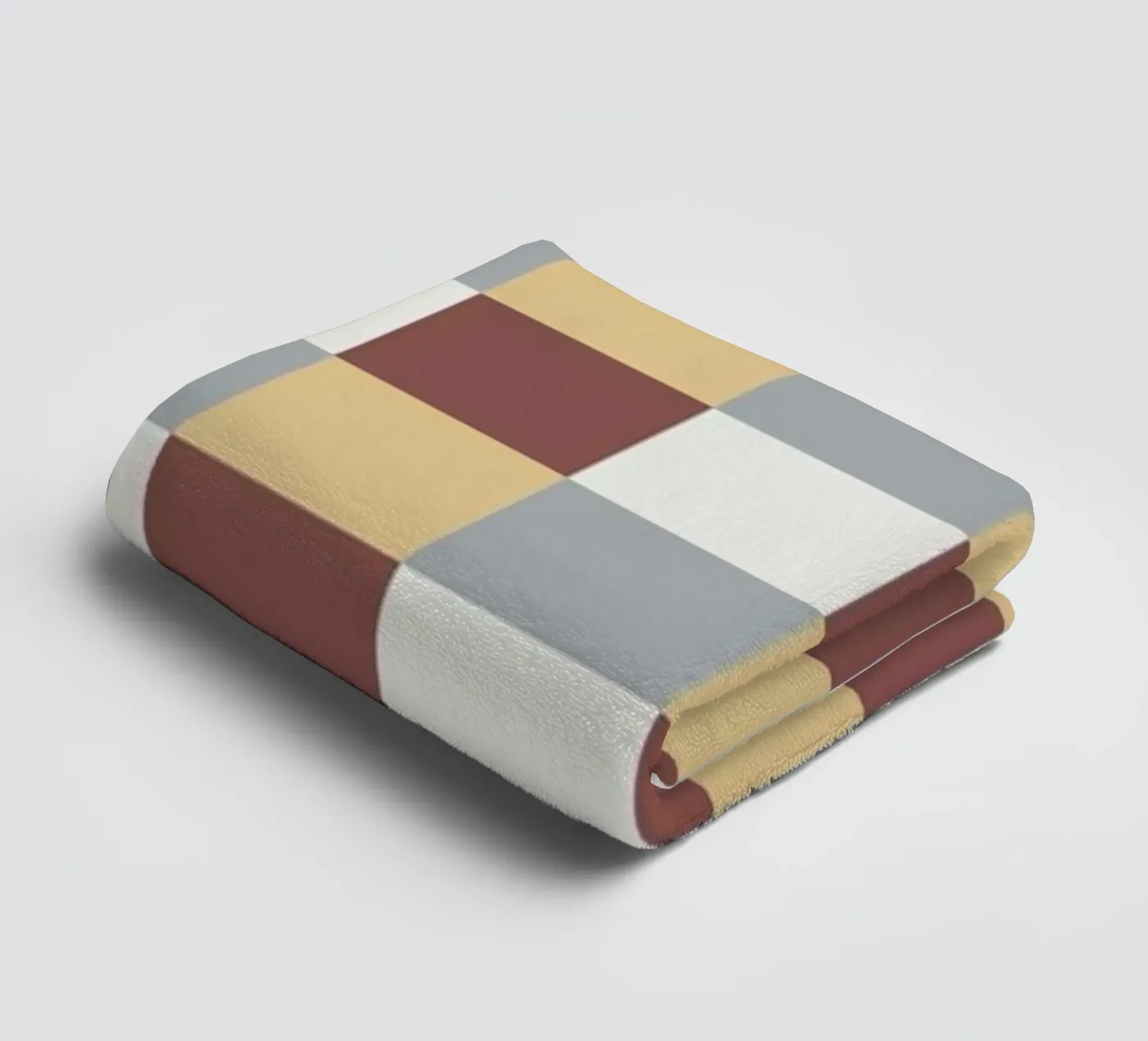 Checker tile pattern towel by Little Dean