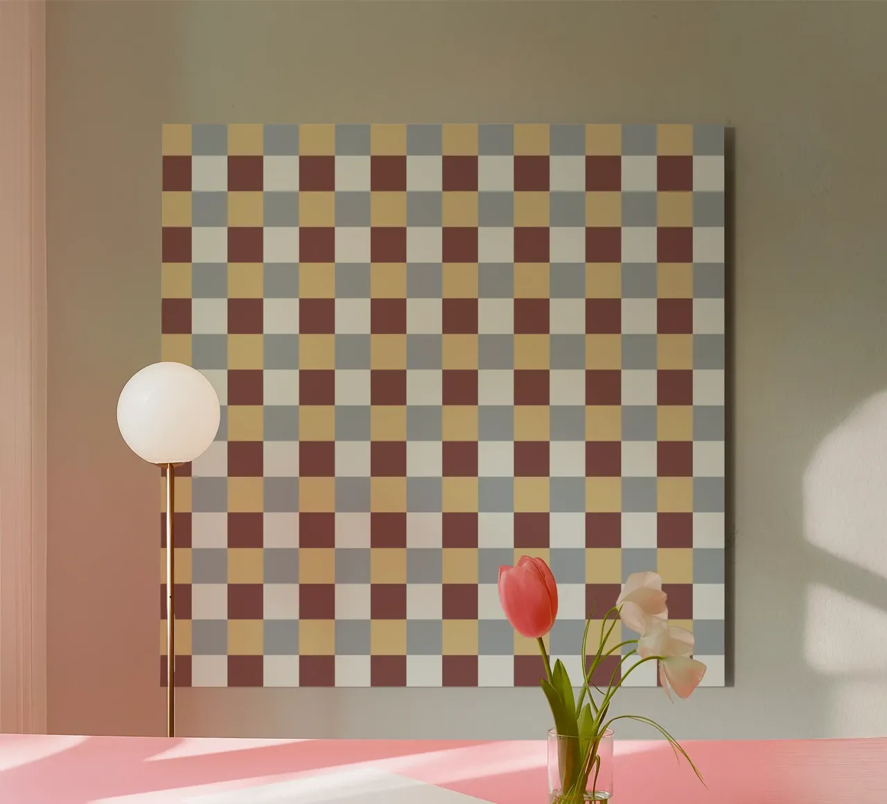 Checker tile pattern forex plate by Little Dean