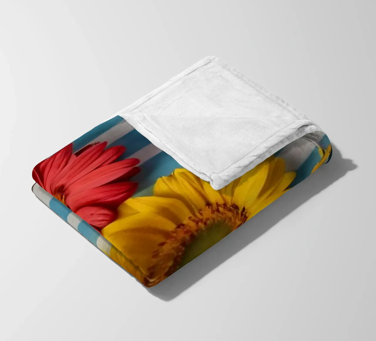 Colorful notebook adorned with flowers surrounded by pencils fleece blanket by DesignDoodle