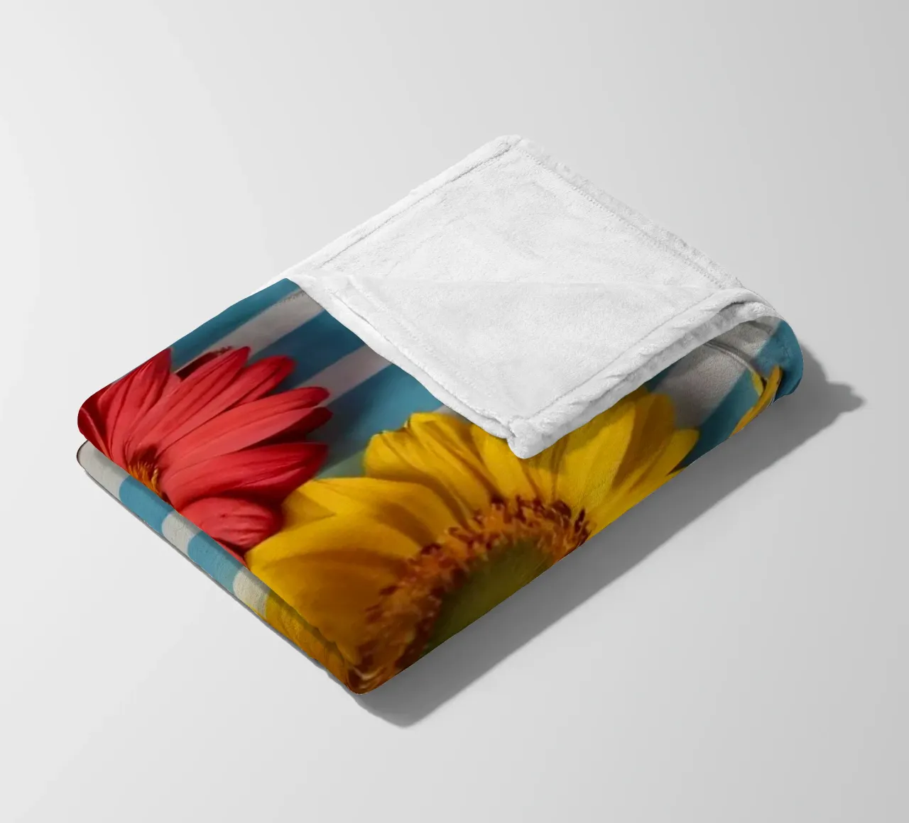 Colorful notebook adorned with flowers surrounded by pencils fleece blanket by DesignDoodle