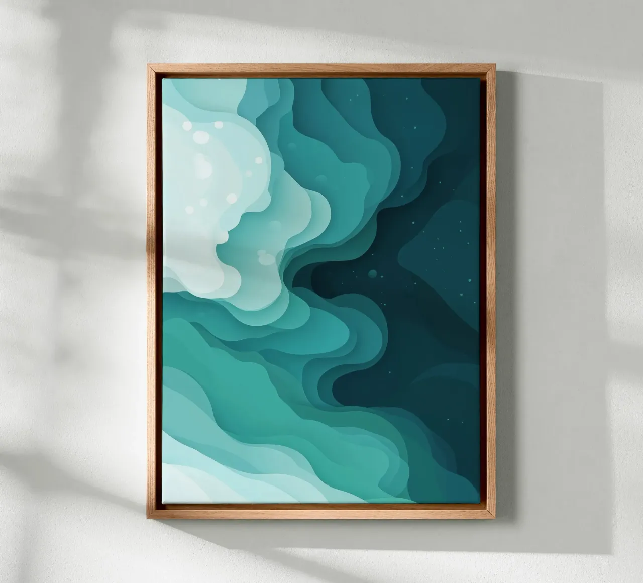 Diep water canvas van Little Things