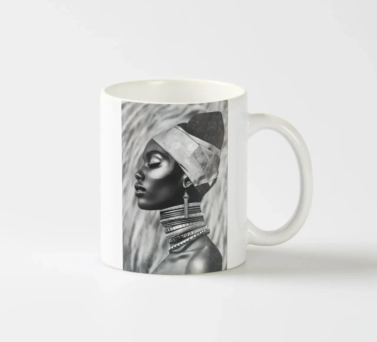 Moda donna nera tazza in ceramica da Carinaprint