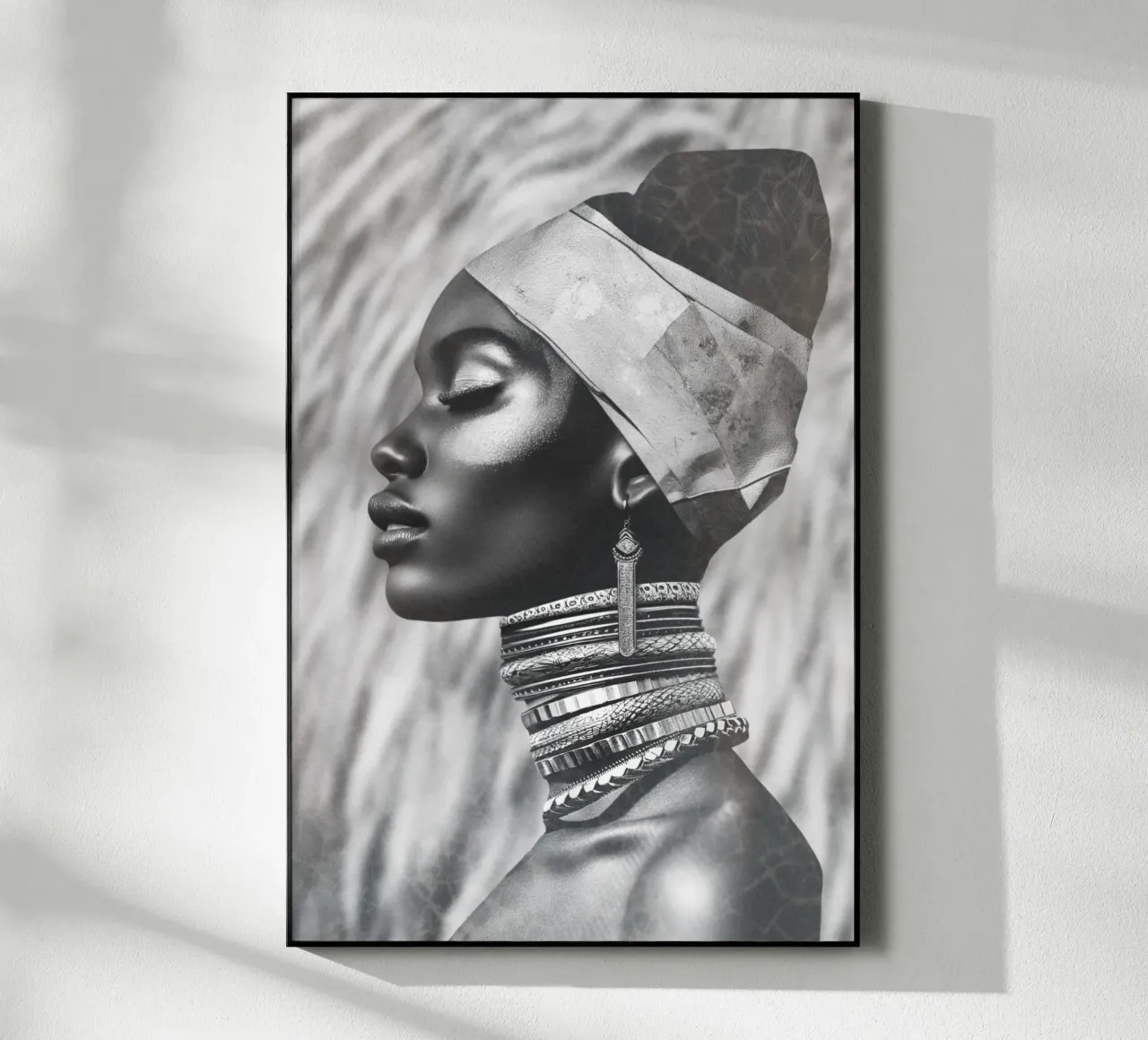 Black Fashion Woman Acryl-Glas von Carinaprint