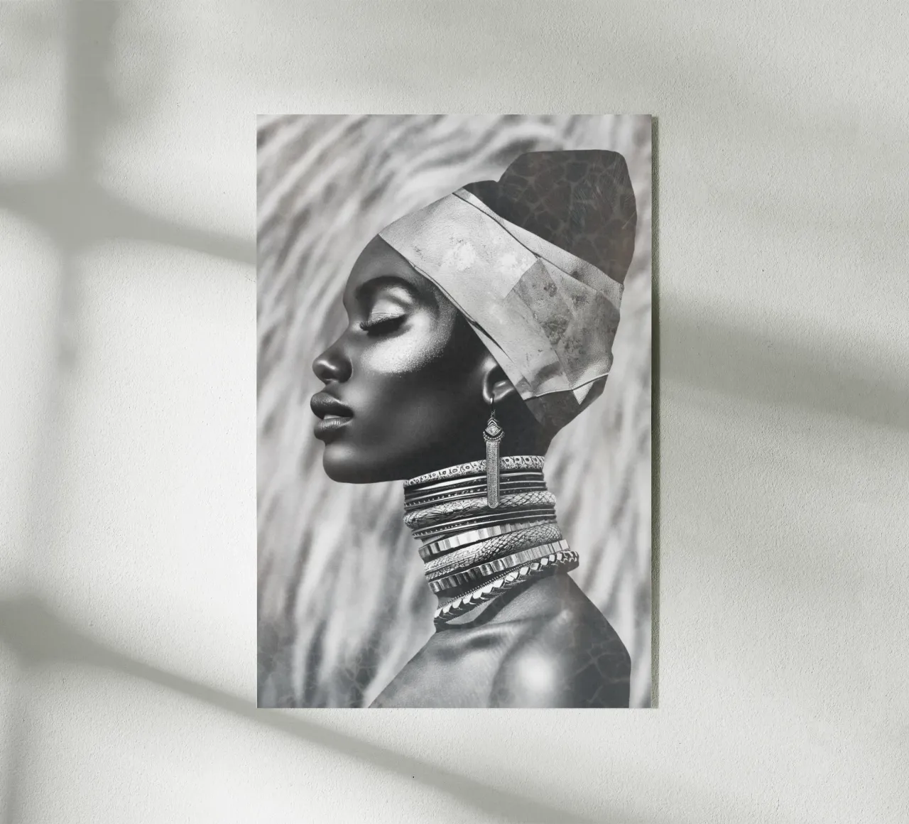 Black Fashion Woman Acryl-Glas von Carinaprint