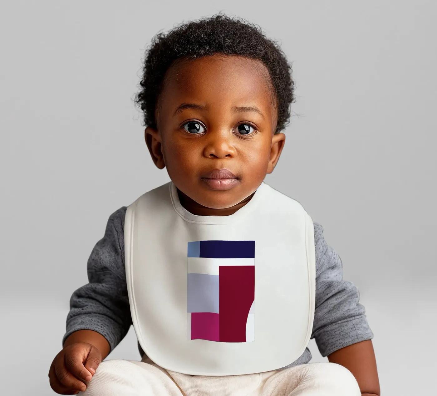 Structure 3 baby bib by Jonathan Lawes