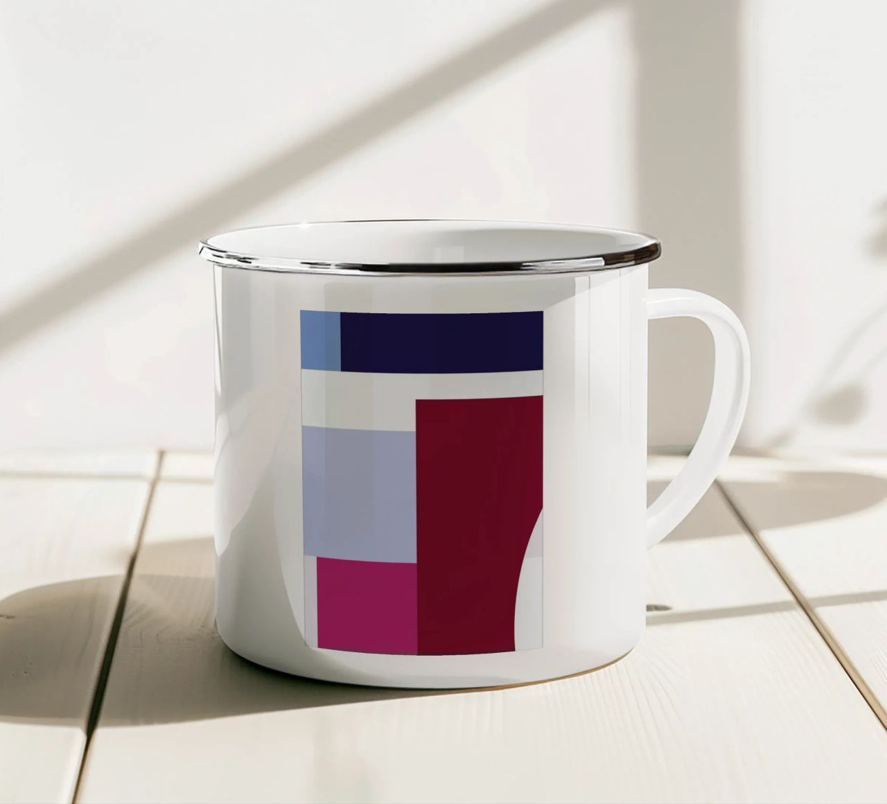 Structure 3 tazza in smalto da Jonathan Lawes