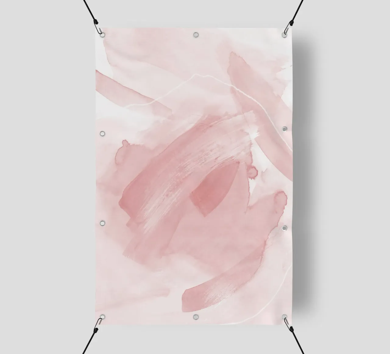 Brush strokes pink tones 2 telo in pvc da NouveauPrints