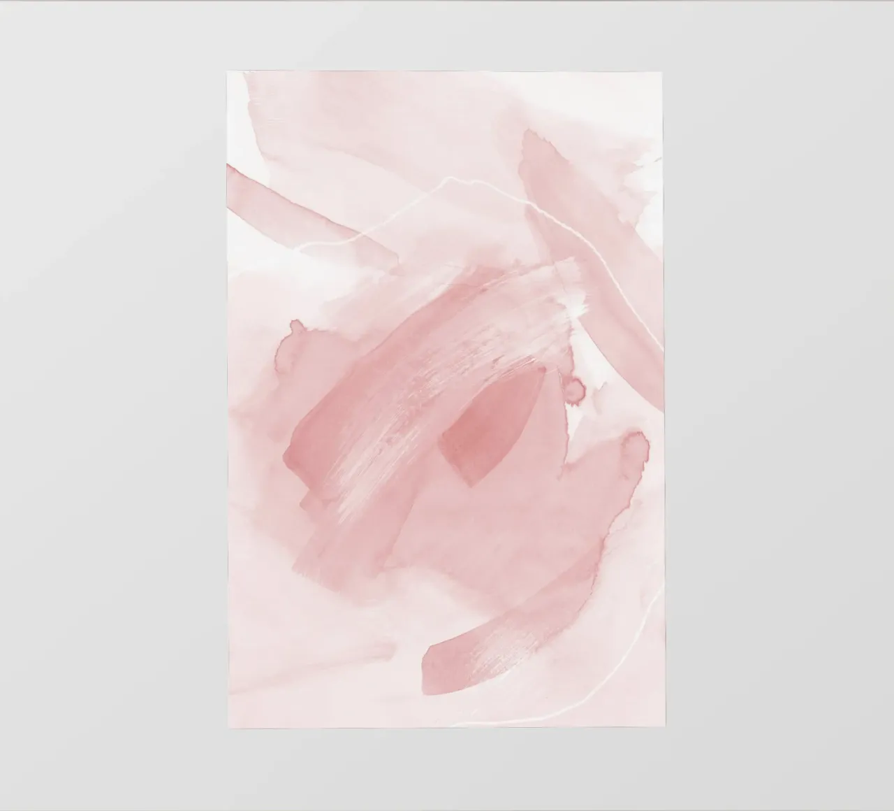 Brush strokes pink tones 2 telo in pvc da NouveauPrints