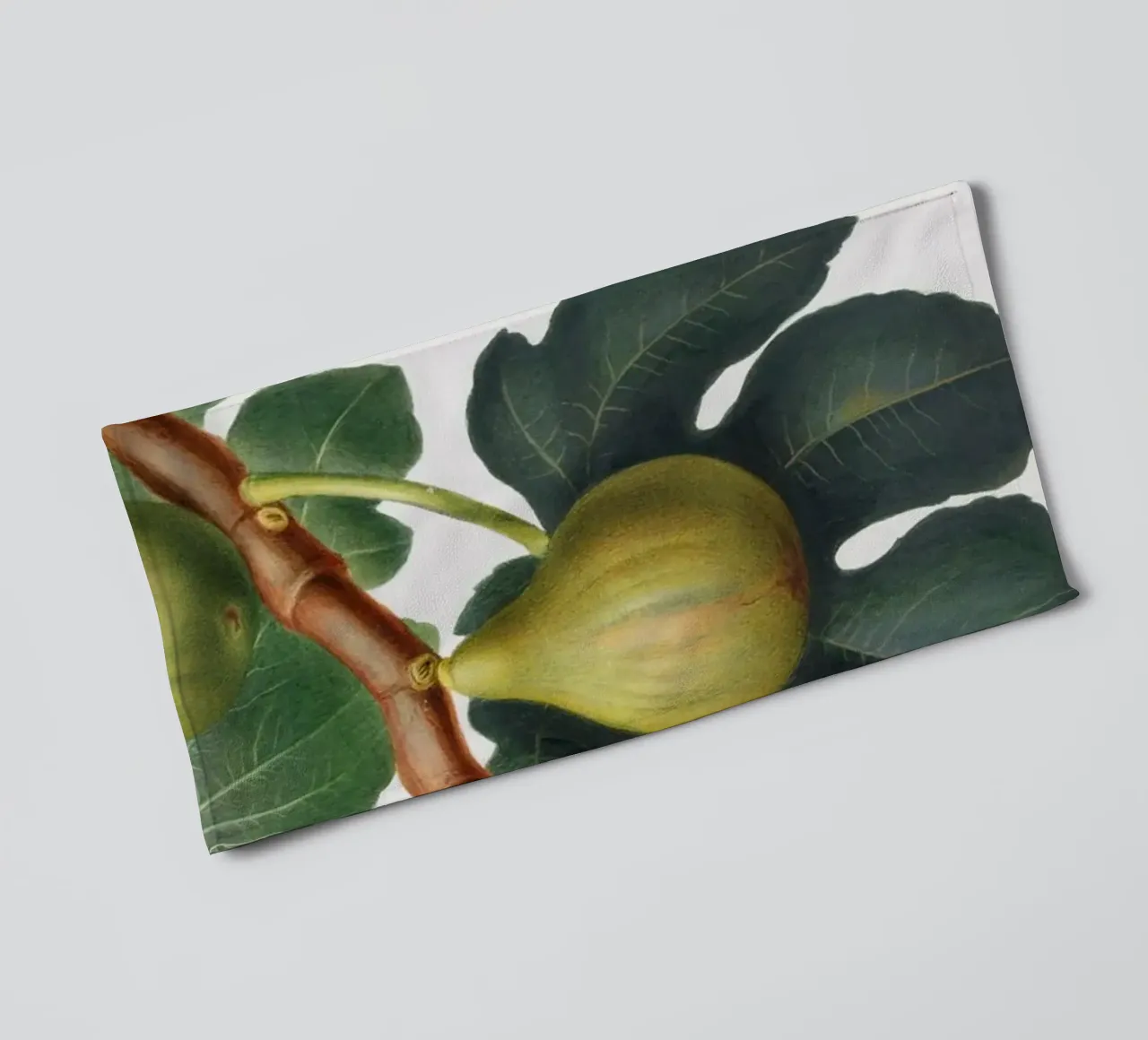 Fig Fruit and Leaves Botanical Illustration asciugamano da bagno da Pretty Flowers Vintage Botanicals