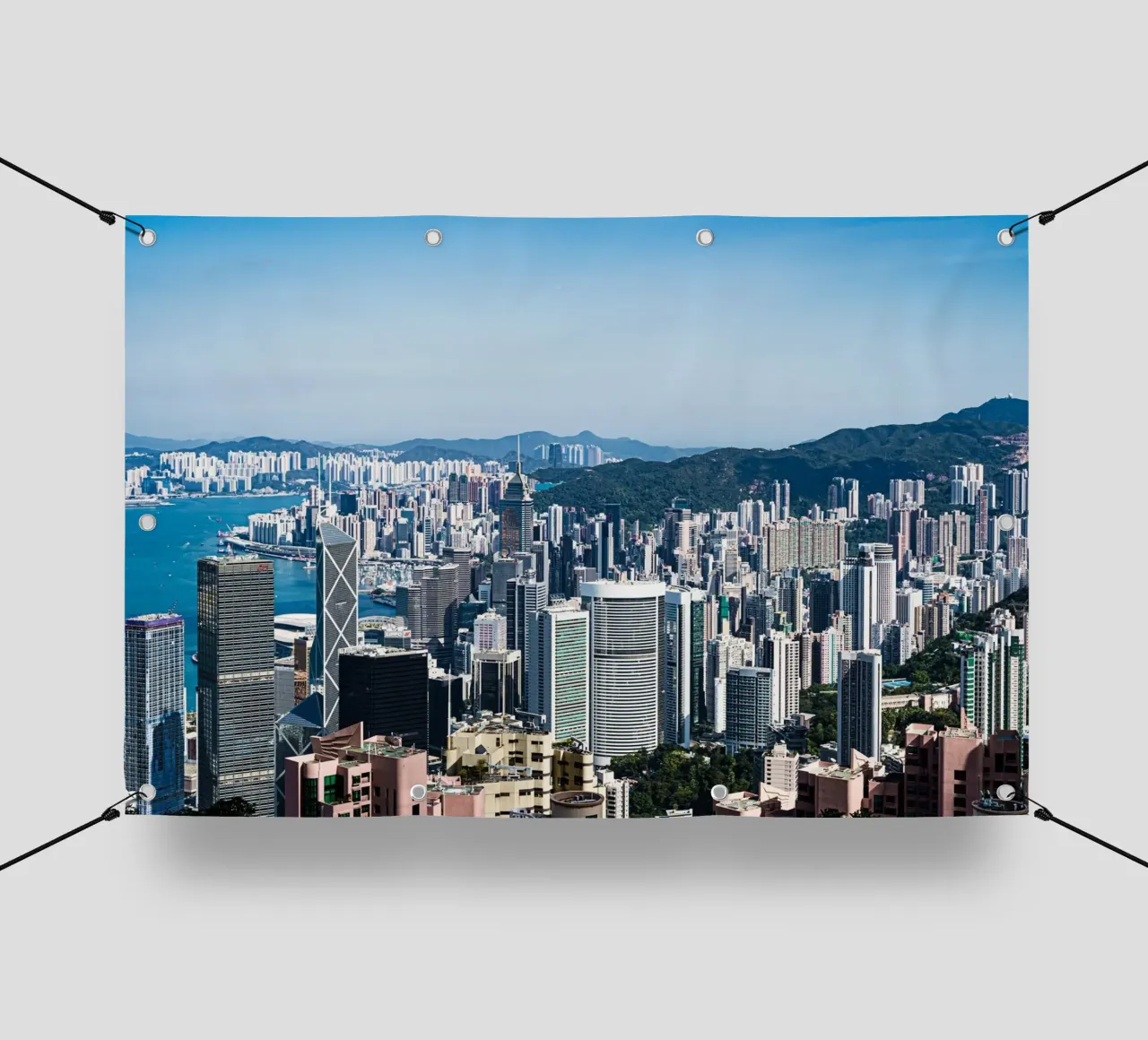 Hongkong view from the Peak telo in pvc da Mathias Remmling Photography