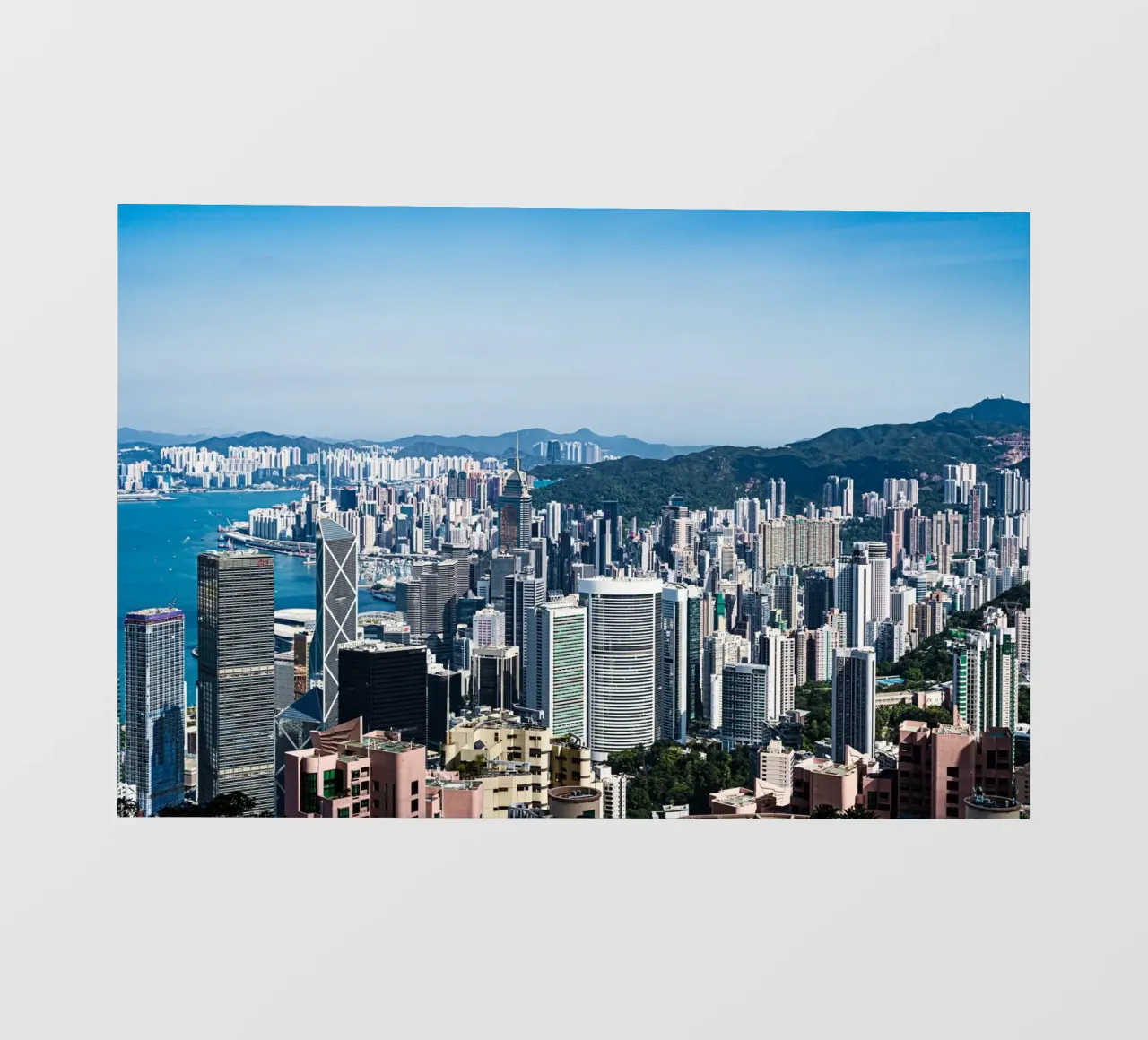 Hongkong view from the Peak telo in pvc da Mathias Remmling Photography