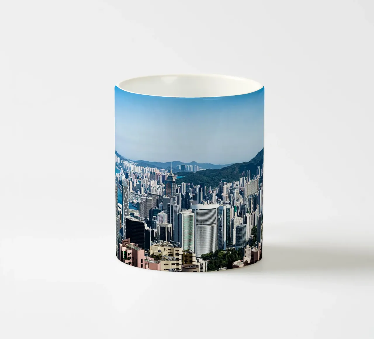 Hongkong view from the Peak tazza in ceramica da Mathias Remmling Photography