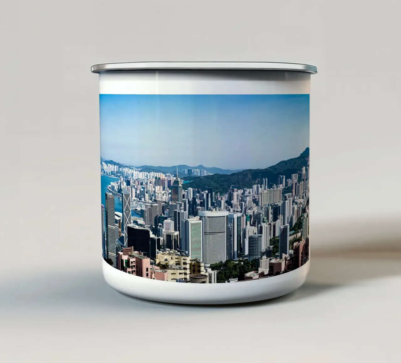Hongkong view from the Peak tazza in smalto da Mathias Remmling Photography